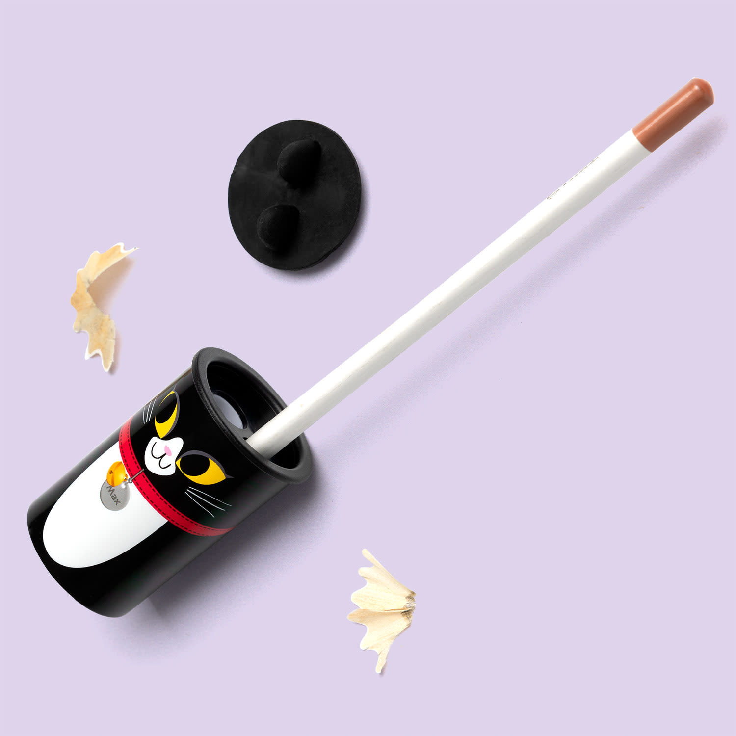 Εικόνα 3 του Goomby Ξύστρα Πλαστική Διπλή Black Kitty