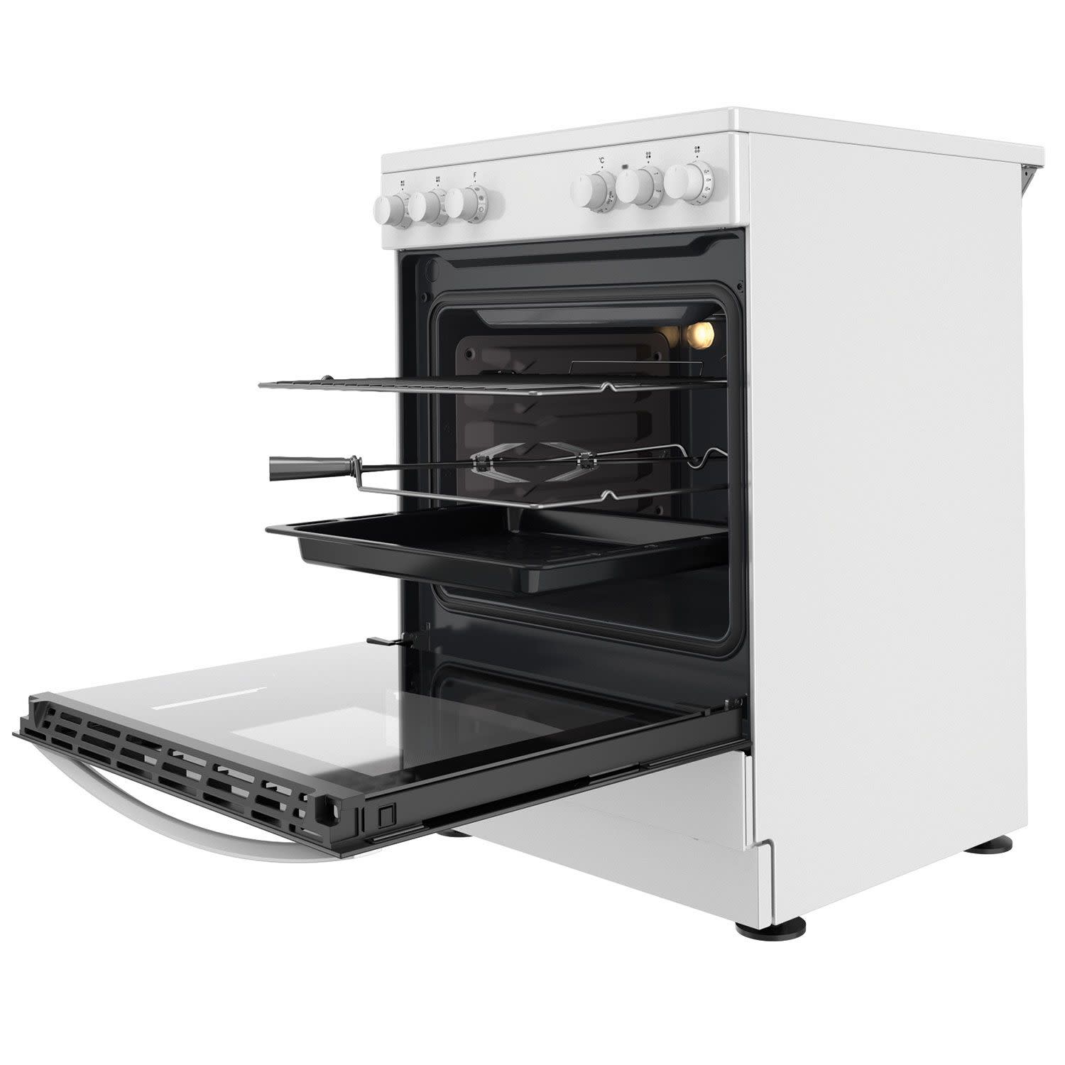 Εικόνα 6 του Indesit IS67V5KCW/E Κουζίνα Κεραμική