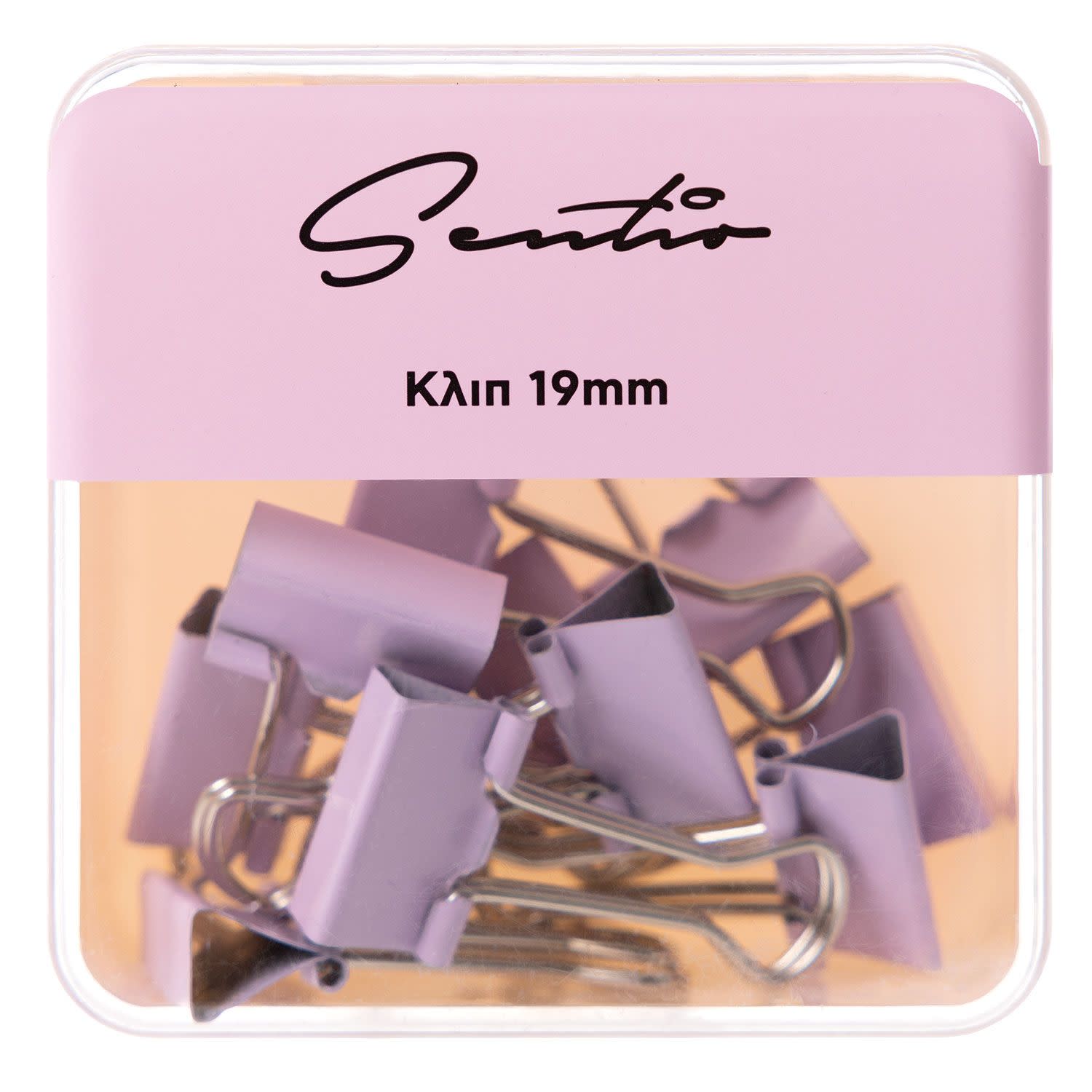 Κάνε κλικ για να δεις την εικόνα 1 του Sentio Kλιπ Pastel Μωβ 19mm 10τεμ.