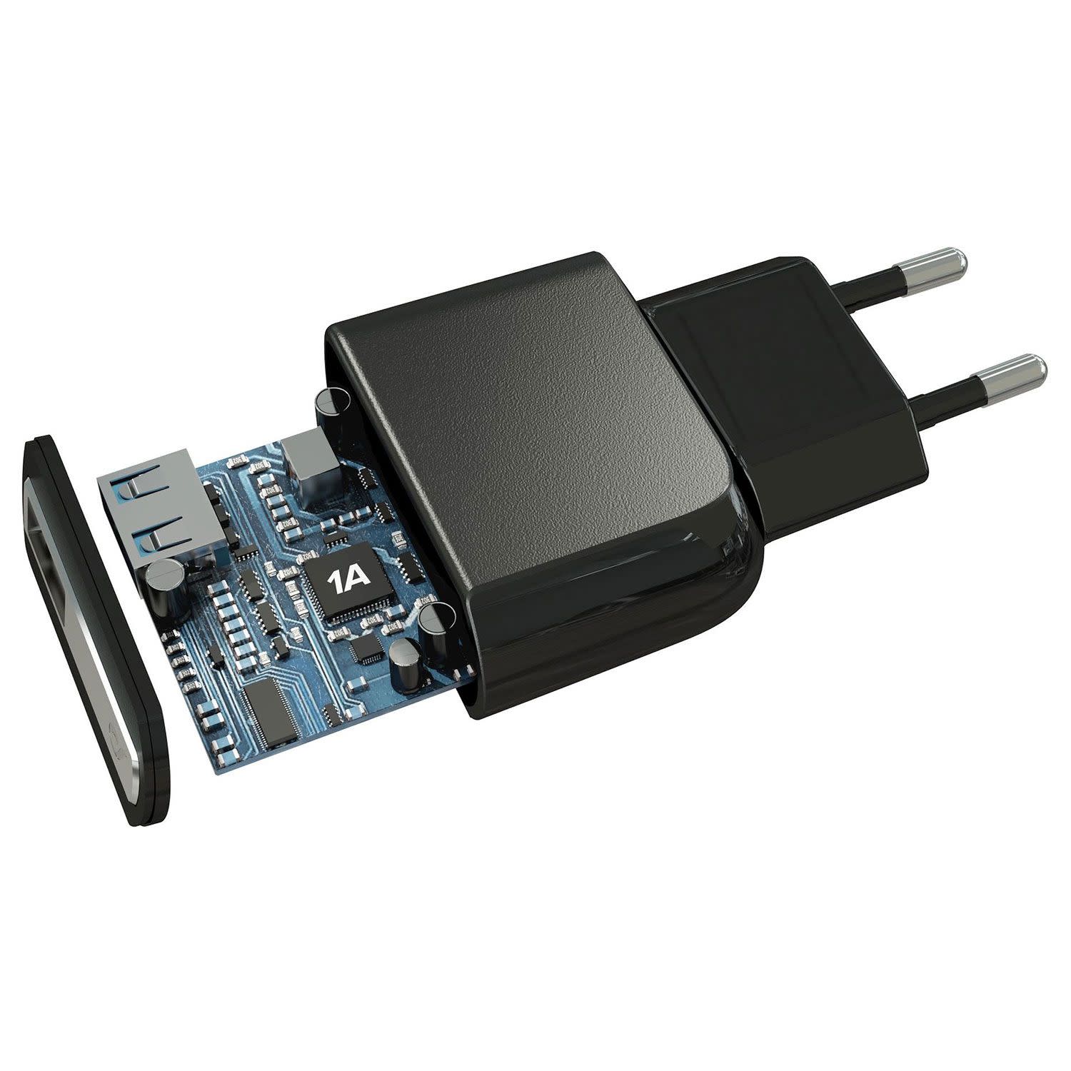 Εικόνα 1 του Cellularline Φορτιστής 1 Θέσης 5W Μαύρο Με Καλώδιο