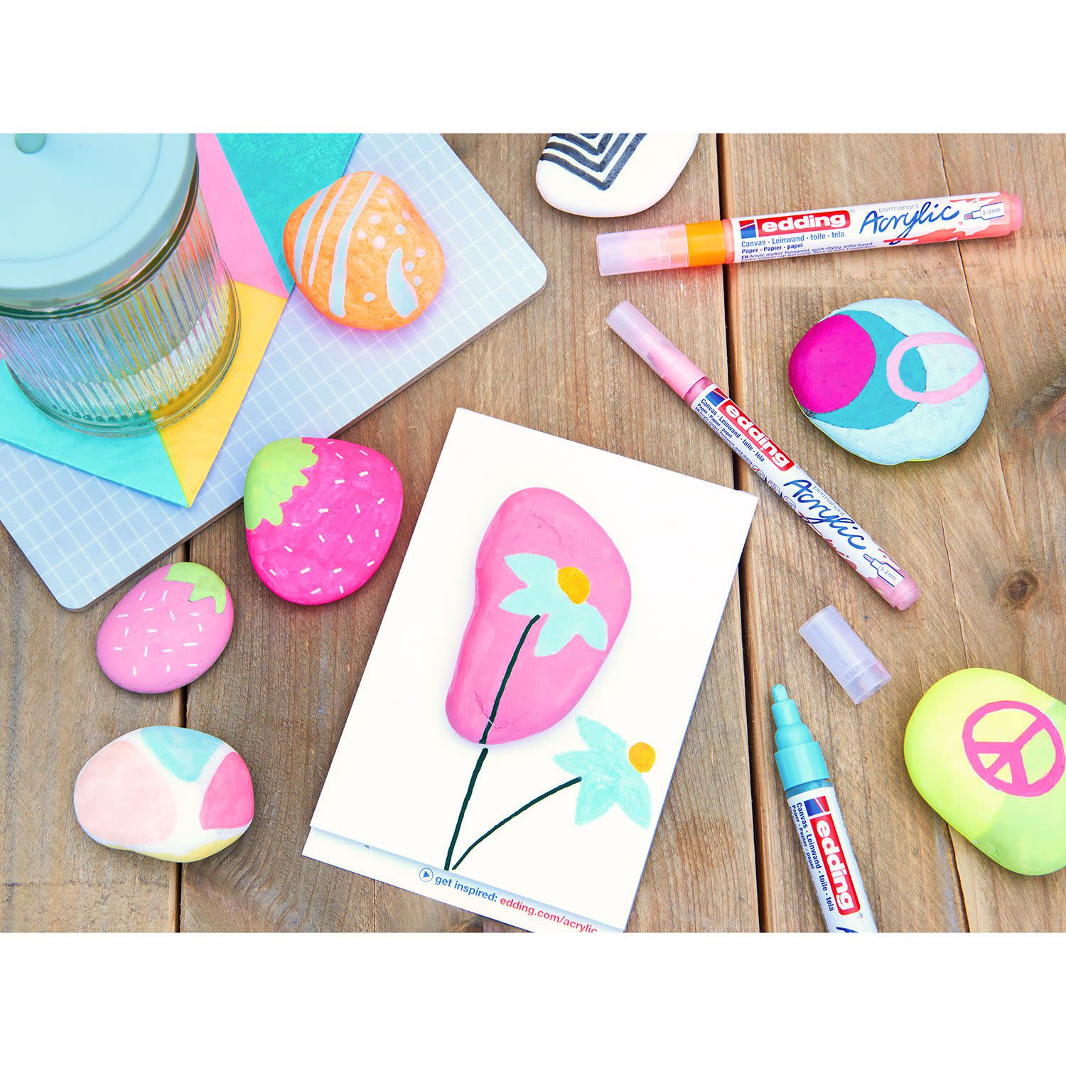 Εικόνα 5 του Edding Μαρκαδόροι Ζωγραφικής Pastel Acrylic 5100 5τεμ.