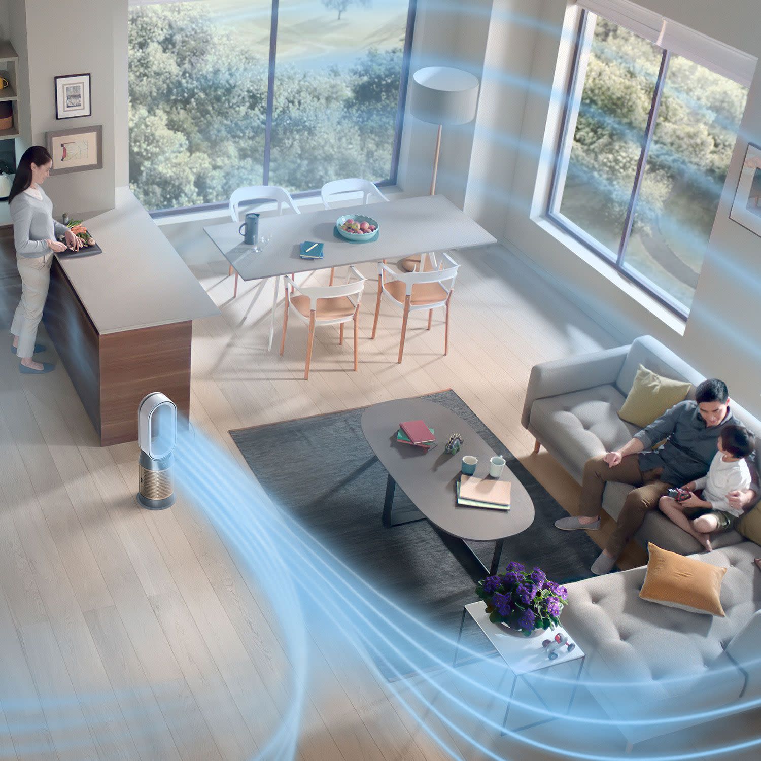 Κάνε κλικ για να δεις την εικόνα 6 του Dyson Καθαριστής Αέρα HP09 Pure White