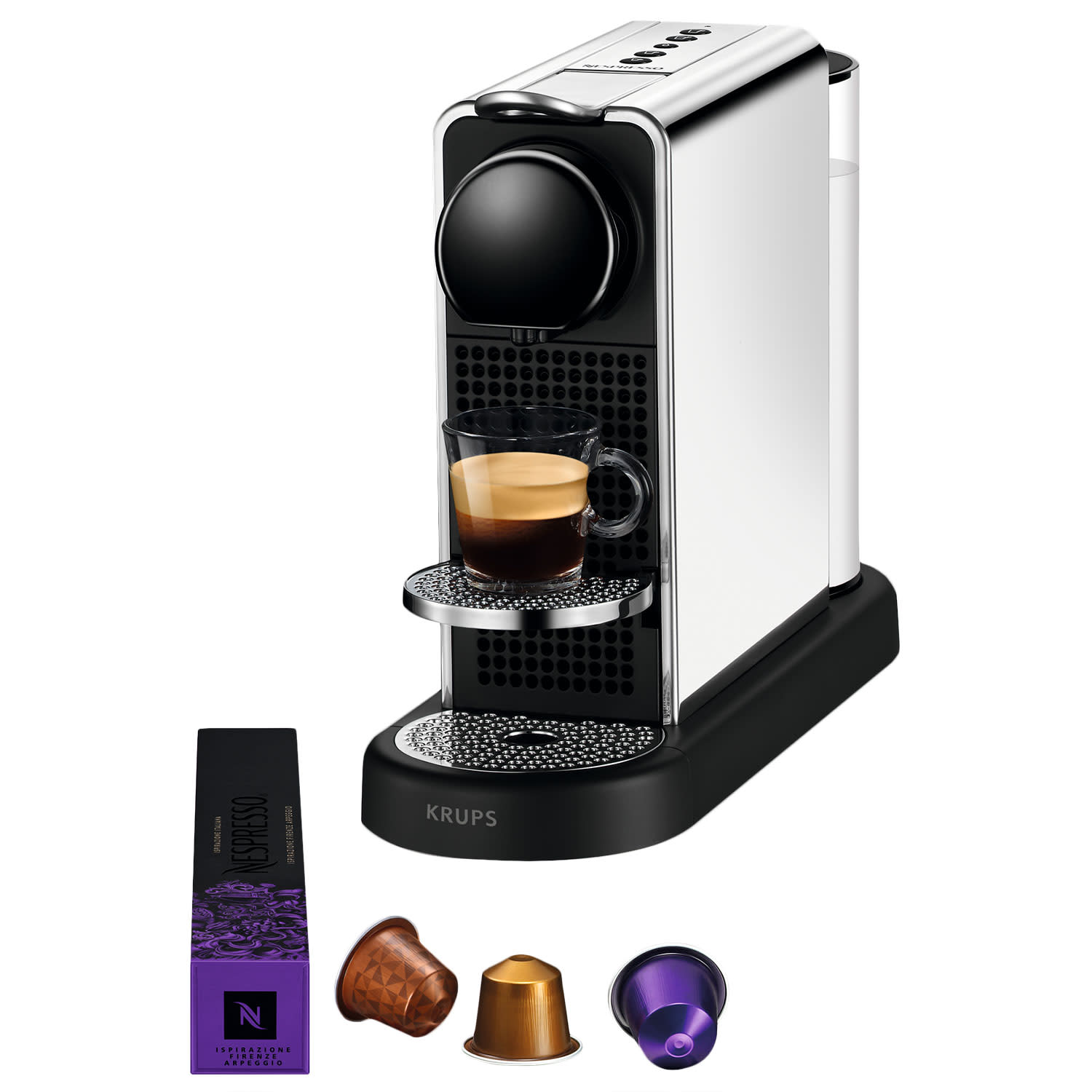 Εικόνα 1 του Krups Καφετιέρα Espresso Με κάψουλα XN610D Nespresso CitiZ Platinum