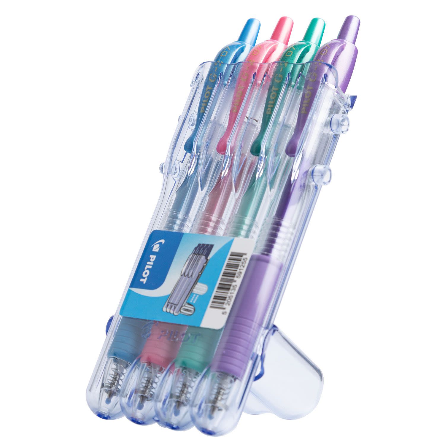 Εικόνα 2 του Pilot Set2Go G2 Metallic Με Λάστιχο & Κλιπ & Πάχος Μύτης 0.7mm  4τεμ.