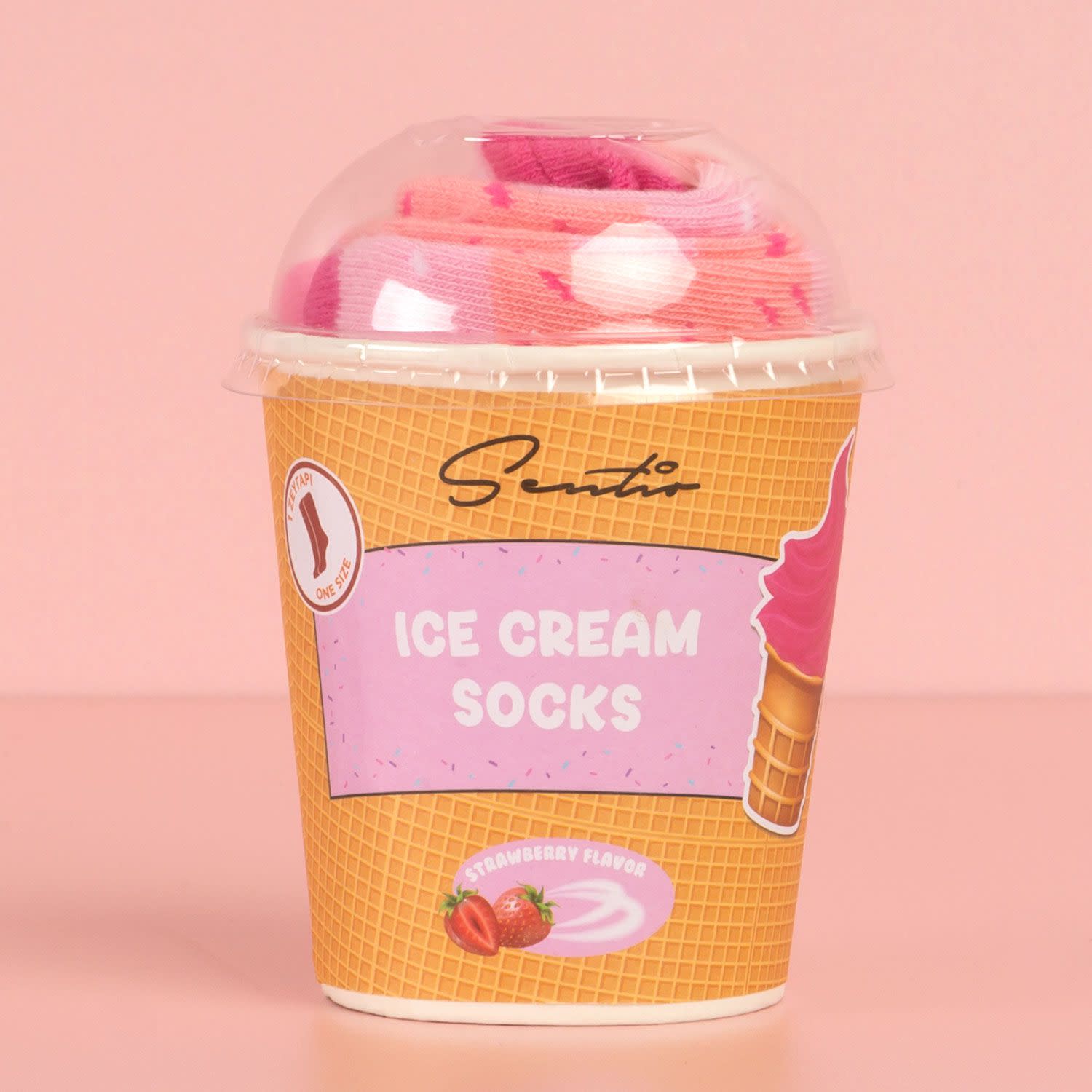 Εικόνα 1 του Sentio Κάλτσες Ice Cream Pink 1τεμ.