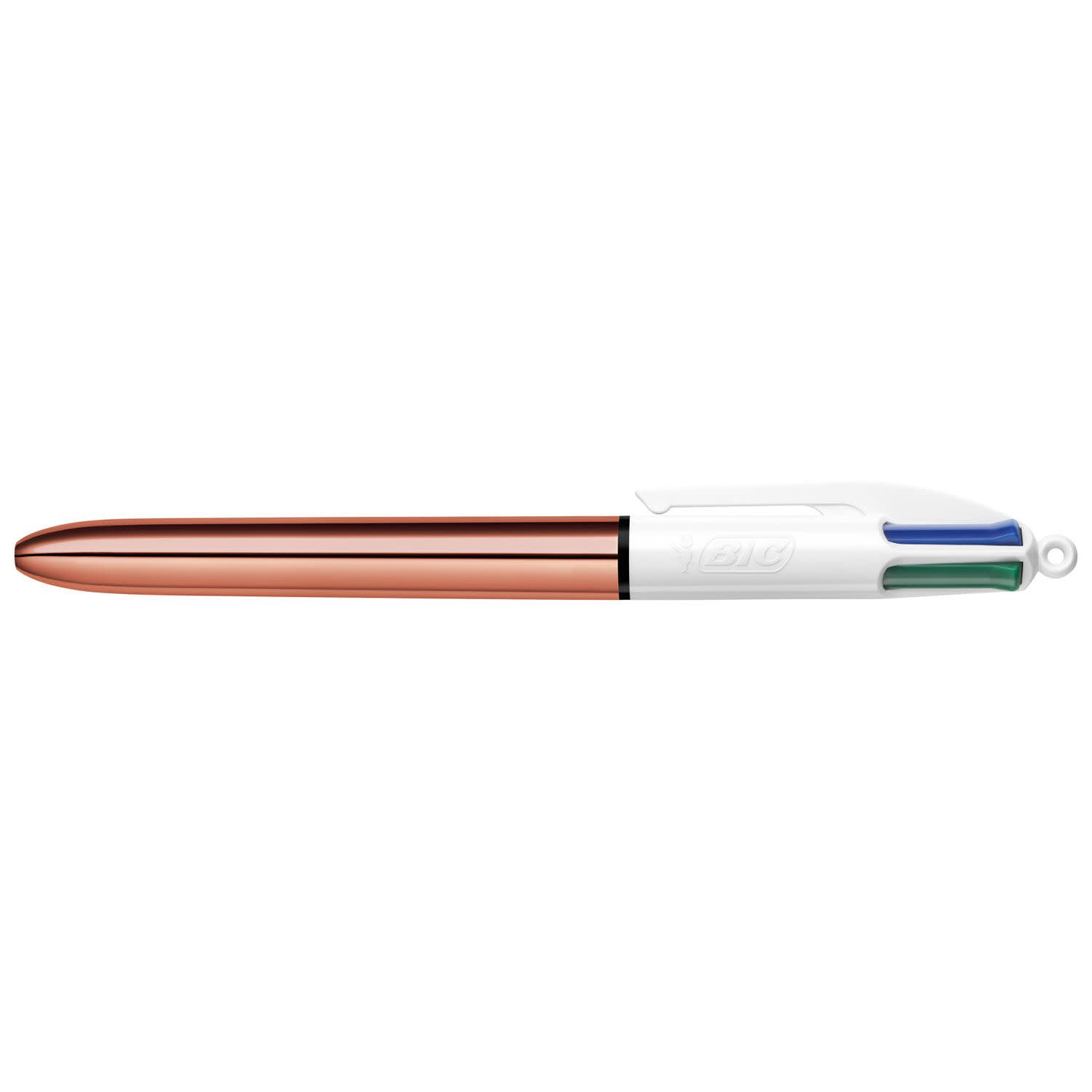 Bic Στυλό Διαρκείας Rose Gold 4 Χρώματα Με Κλιπ & Πάχος Μύτης 1.0mm