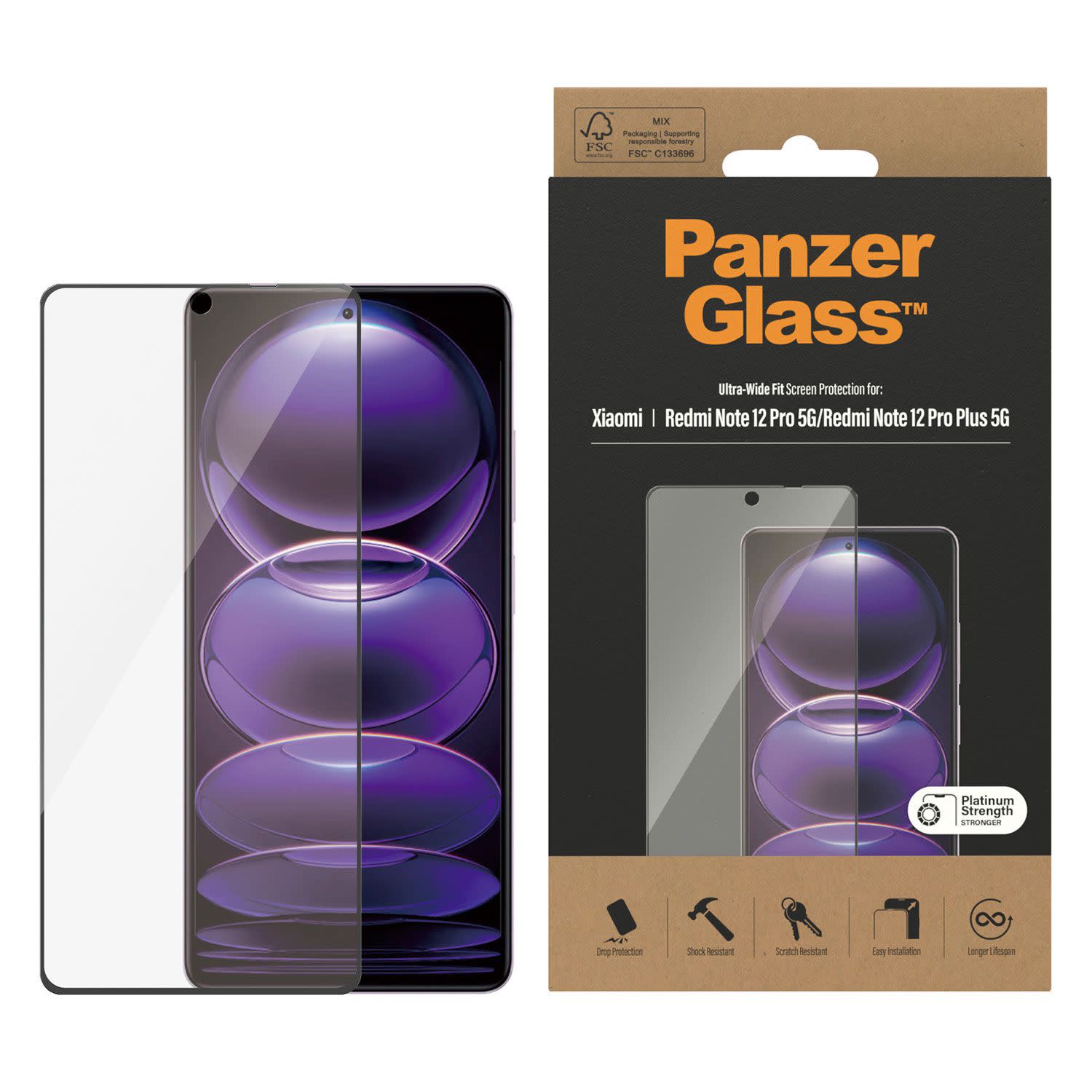 Κάνε κλικ για να δεις την εικόνα 2 του PanzerGlass™ Xiaomi Redmi Note 12 Pro/Pro+/X5 Pro