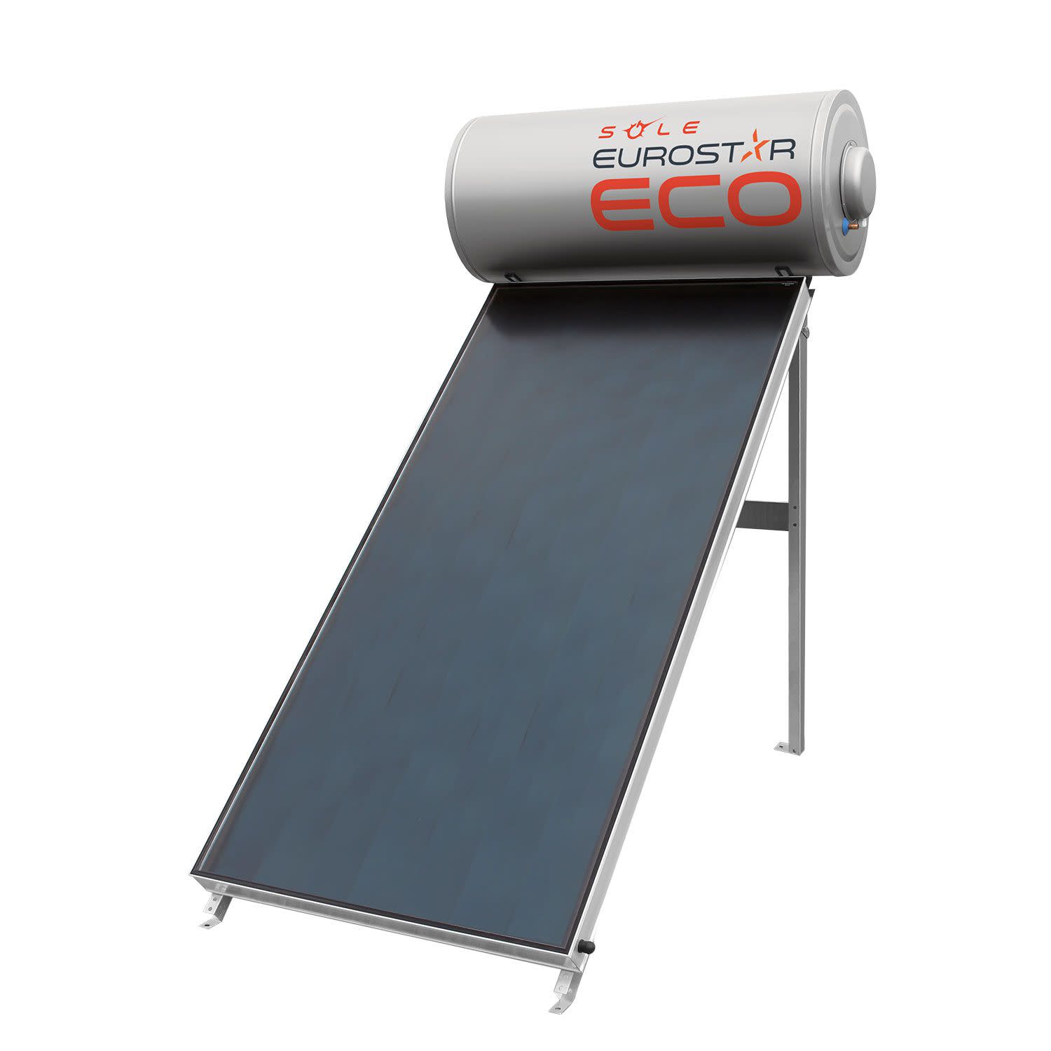 Εικόνα 1 του Sole Ηλιακός Θερμοσίφωνας Eurostar Eco 150L/2τμ Διπλής Ενέργειας Κεραμοσκεπής