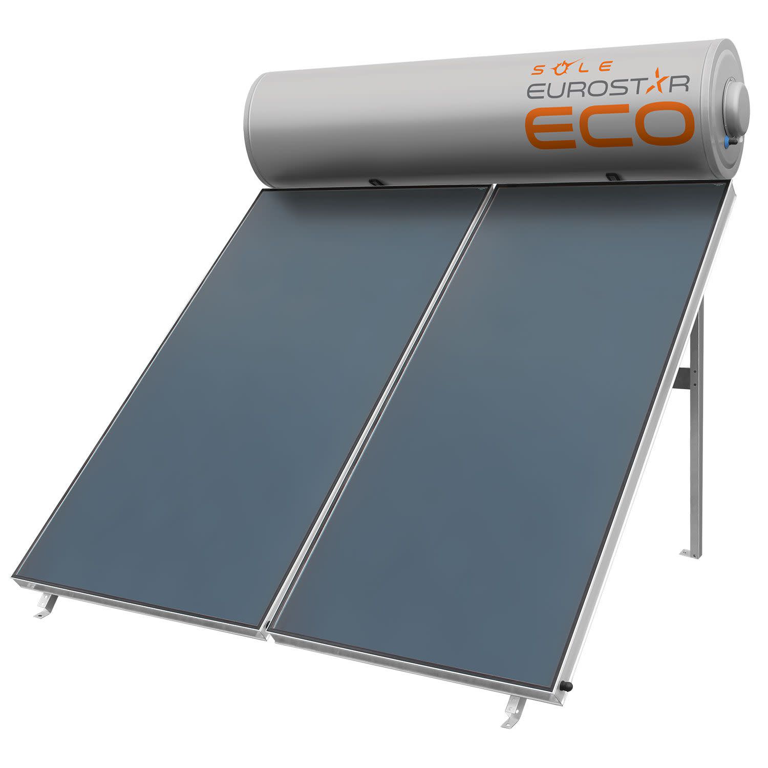 Κάνε κλικ για να δεις την εικόνα 1 του Sole Ηλιακός Θερμοσίφωνας Eurostar Eco 200L/3τμ Τριπλής Ενέργειας Κεραμοσκεπής