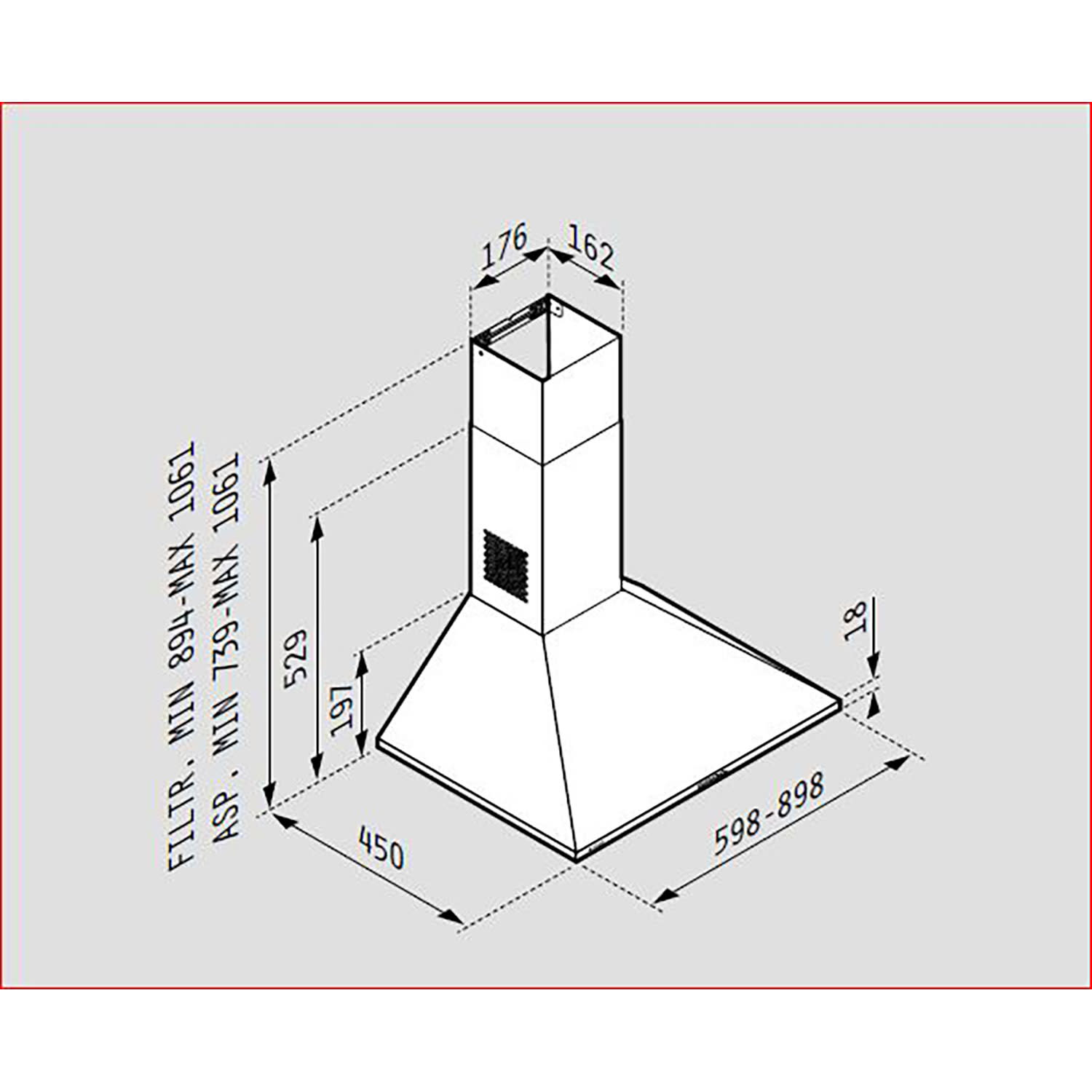 Εικόνα 2 του Pyramis 65030202 Απορροφητήρας Τζάκι