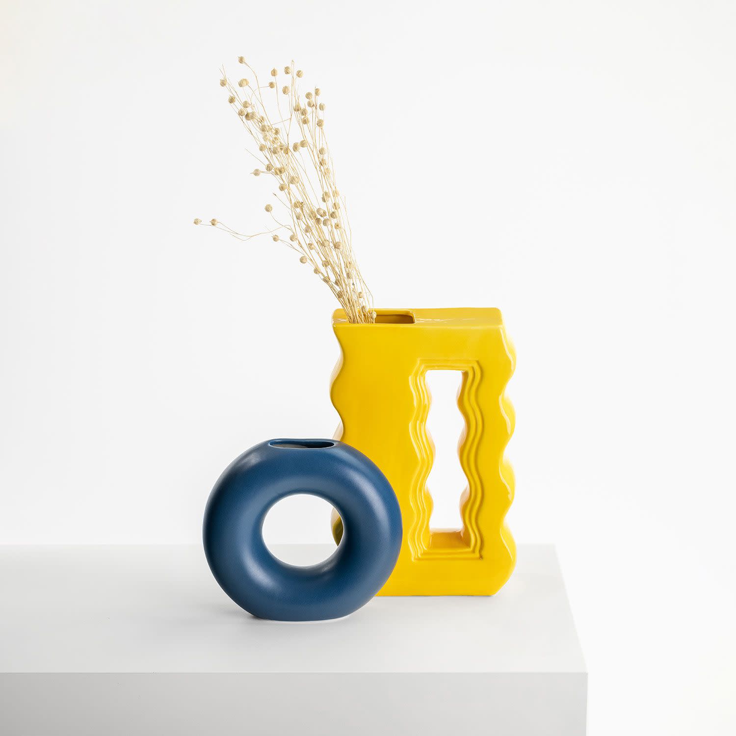 Εικόνα 4 του Sentio Μπλε Στρογγυλό Βάζο Intense