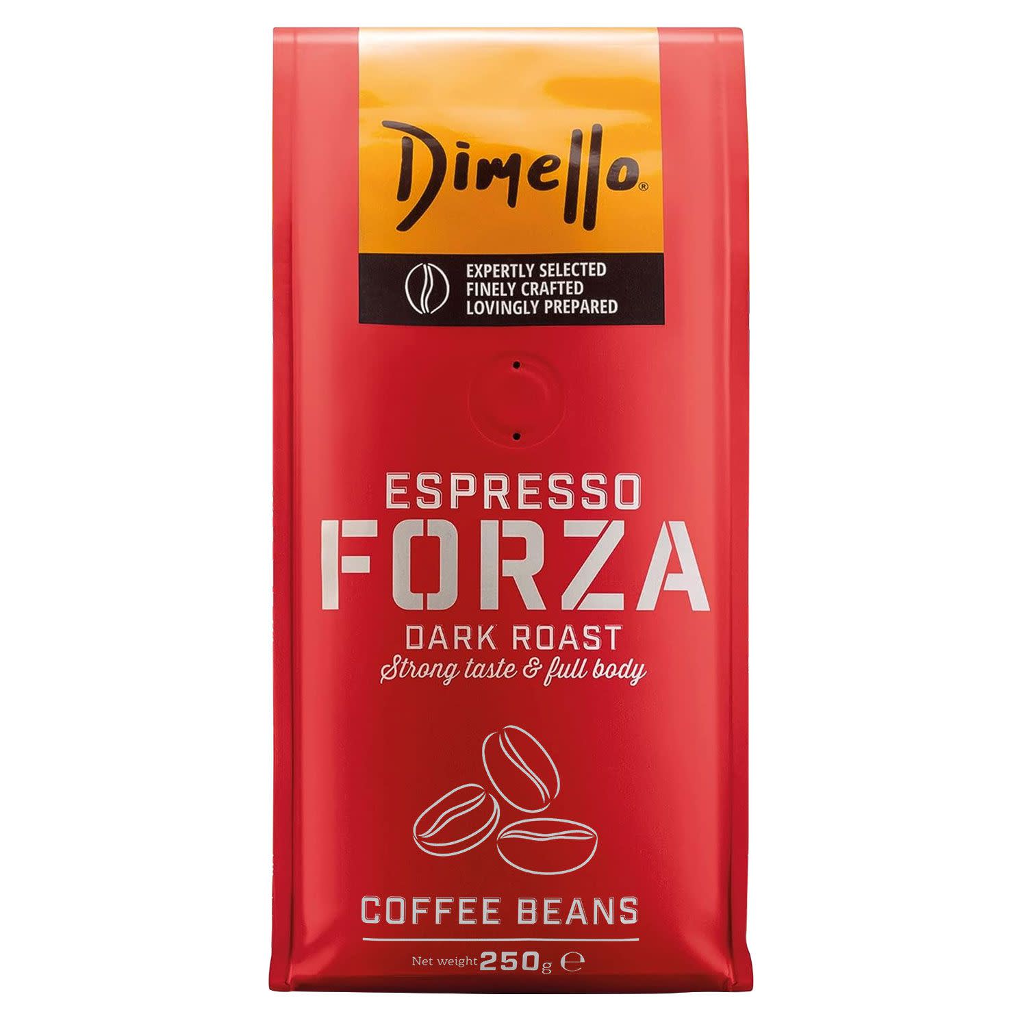 Dimello Καφές Espresso Σε Κόκκους Forza 250gr