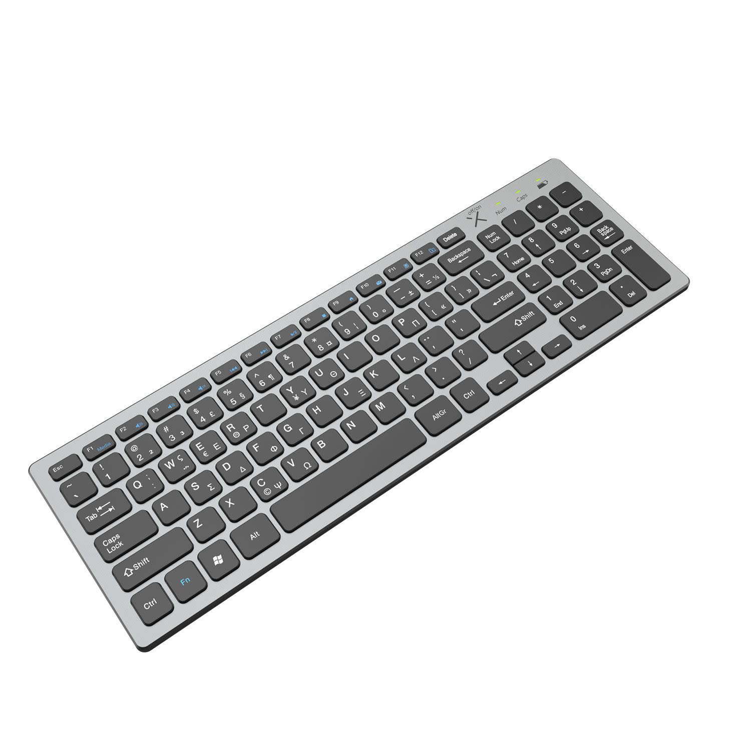 Κάνε κλικ για να δεις την εικόνα 1 του Turbo-X Πληκτρολόγιο Office Basic+ Ασύρματο