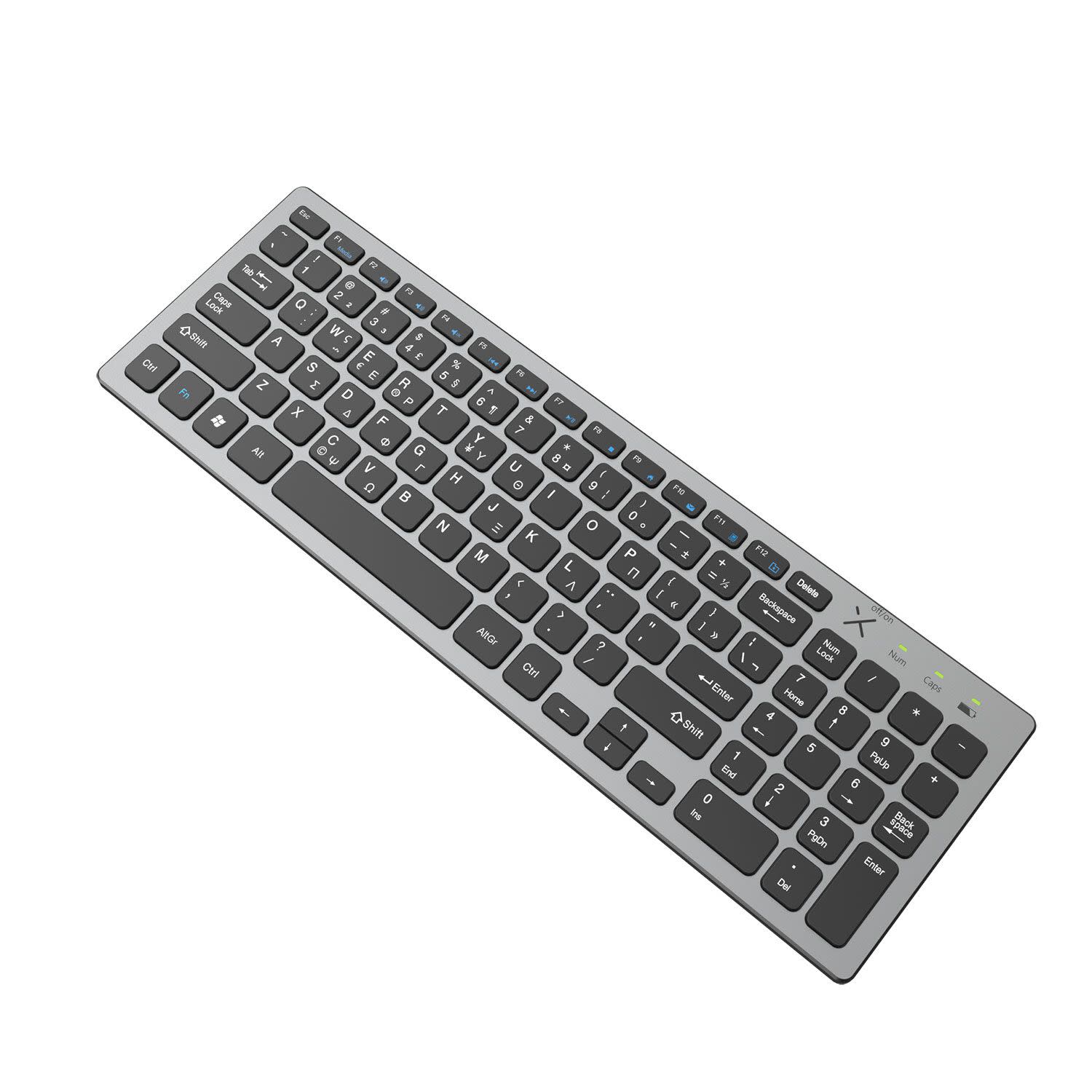 Κάνε κλικ για να δεις την εικόνα 2 του Turbo-X Πληκτρολόγιο Office Basic+ Ασύρματο