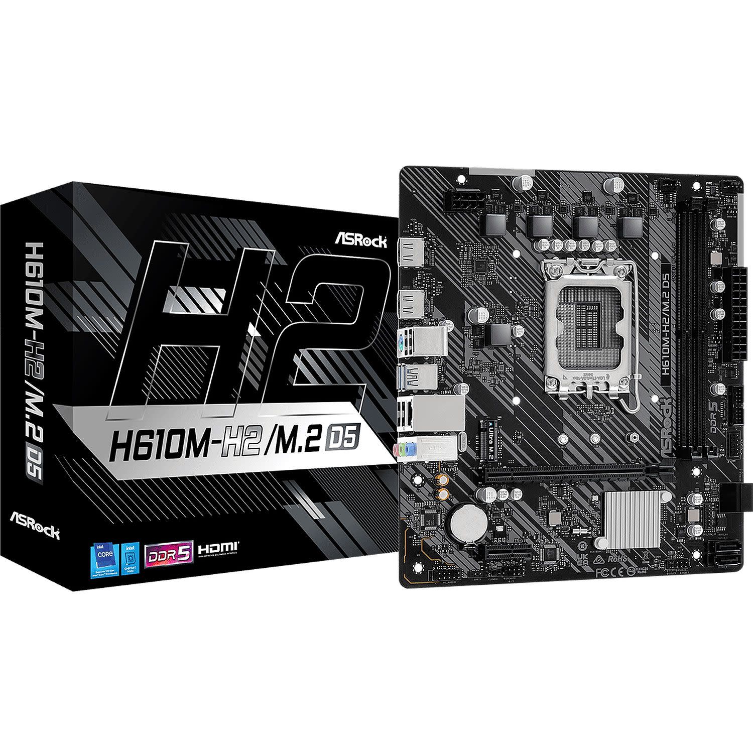 Εικόνα 1 του Asrock Motherboard H610M H2/M.2 D5 (H610/1700/DDR5)