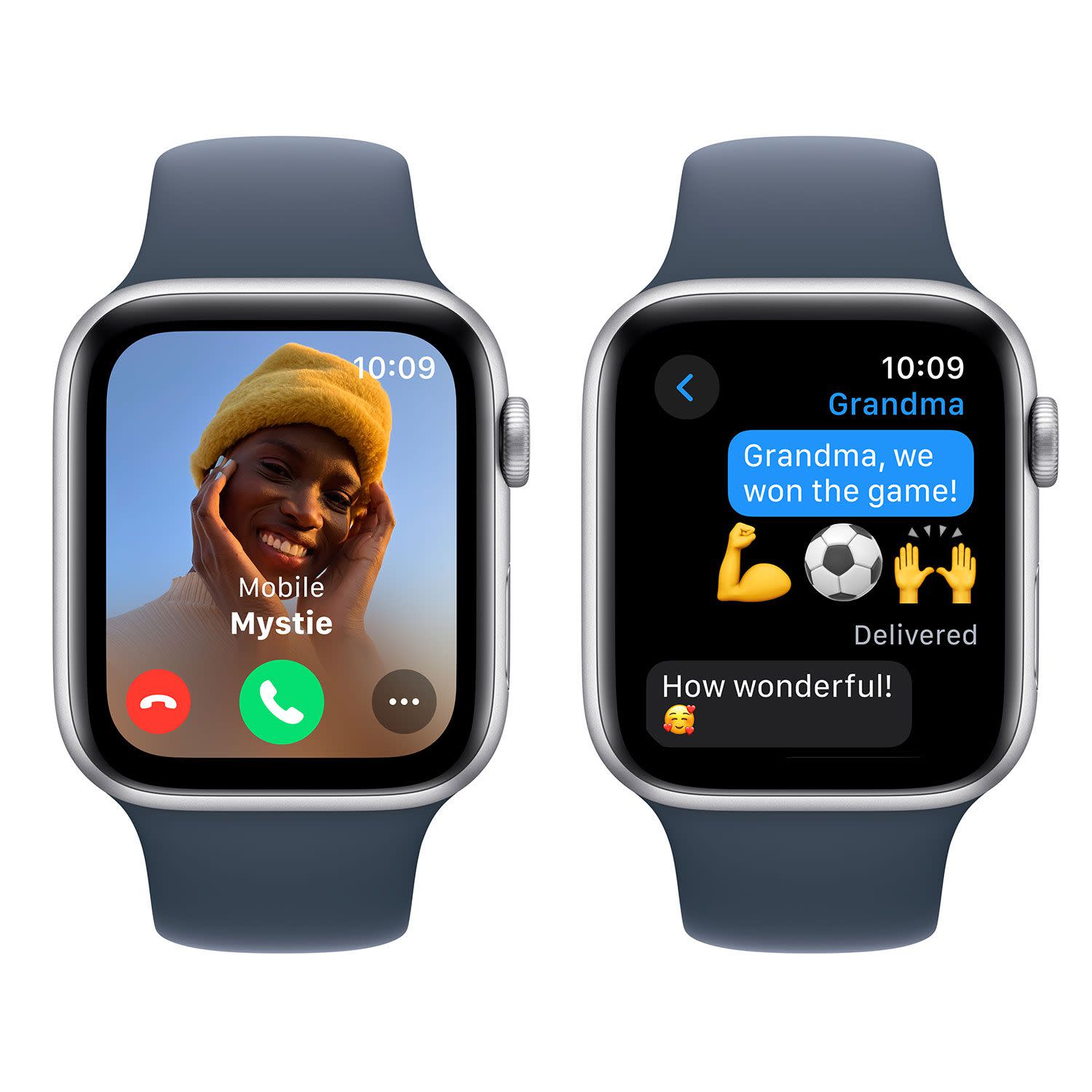 Εικόνα 4 του Apple Watch SE 2nd 44mm Silver Case Storm Blue SportBand M/L