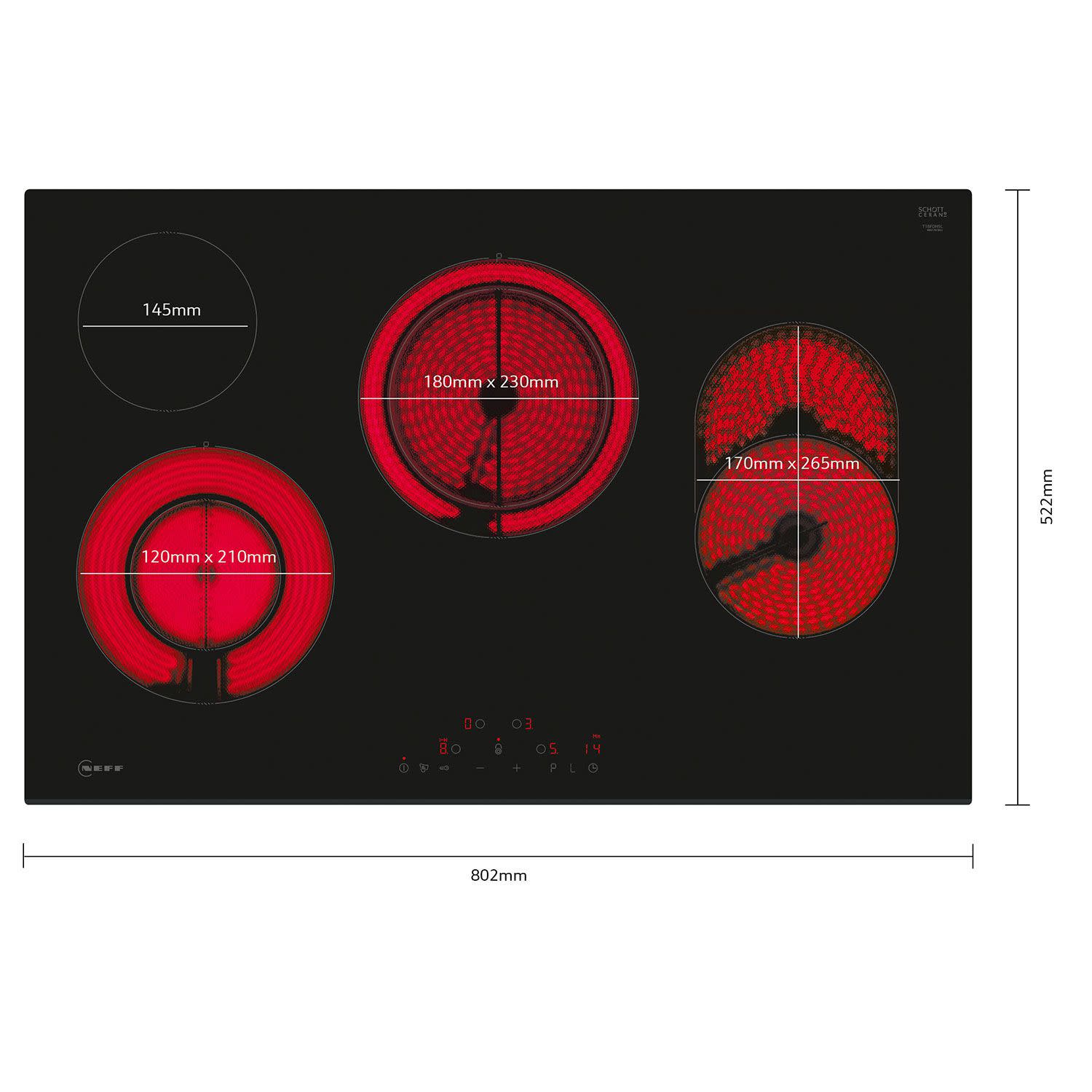 Εικόνα 5 του Neff T18FDH9L Εστίες Κεραμικές