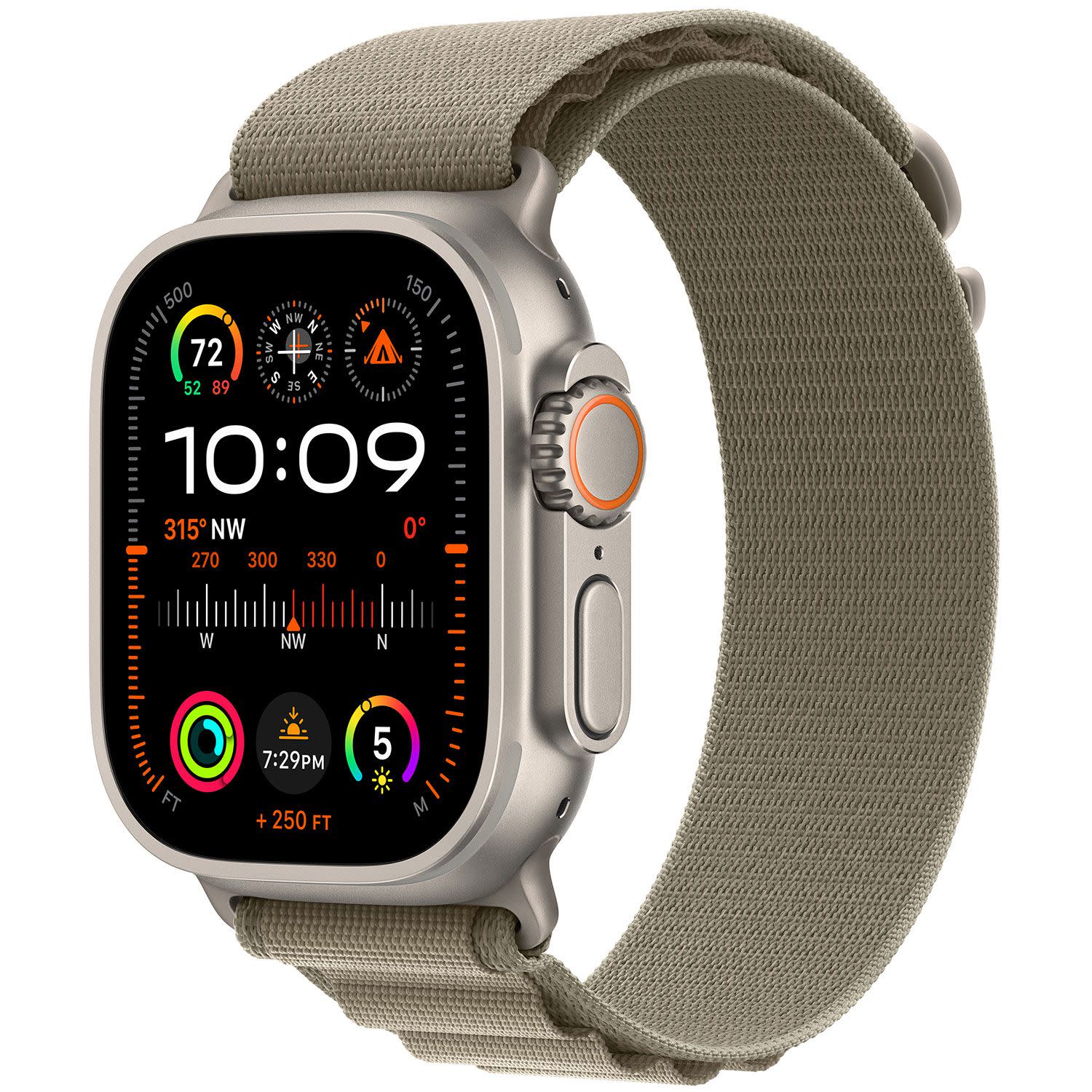 Εικόνα 1 του Apple Watch Ultra 2 49mm Olive Alpine Loop Medium