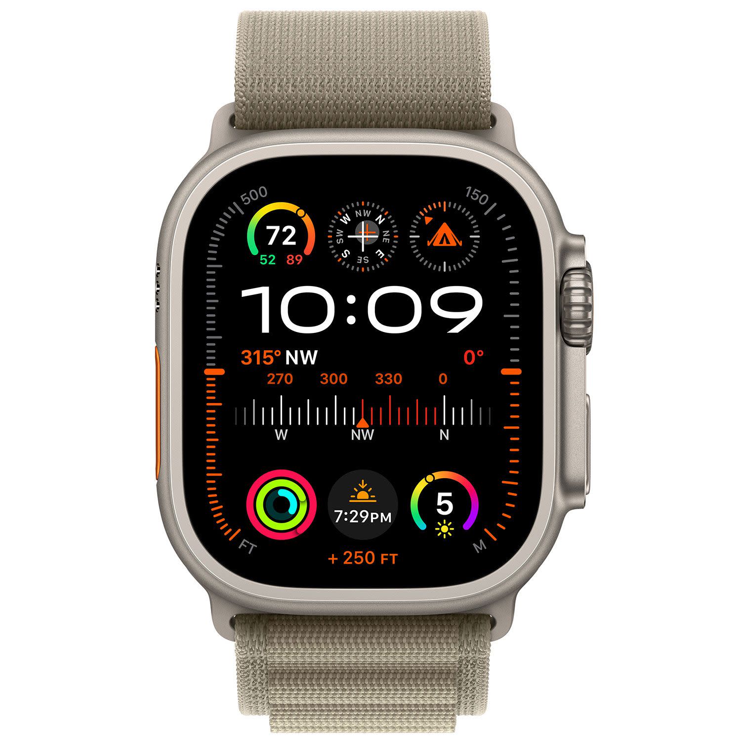Εικόνα 2 του Apple Watch Ultra 2 49mm Olive Alpine Loop Medium