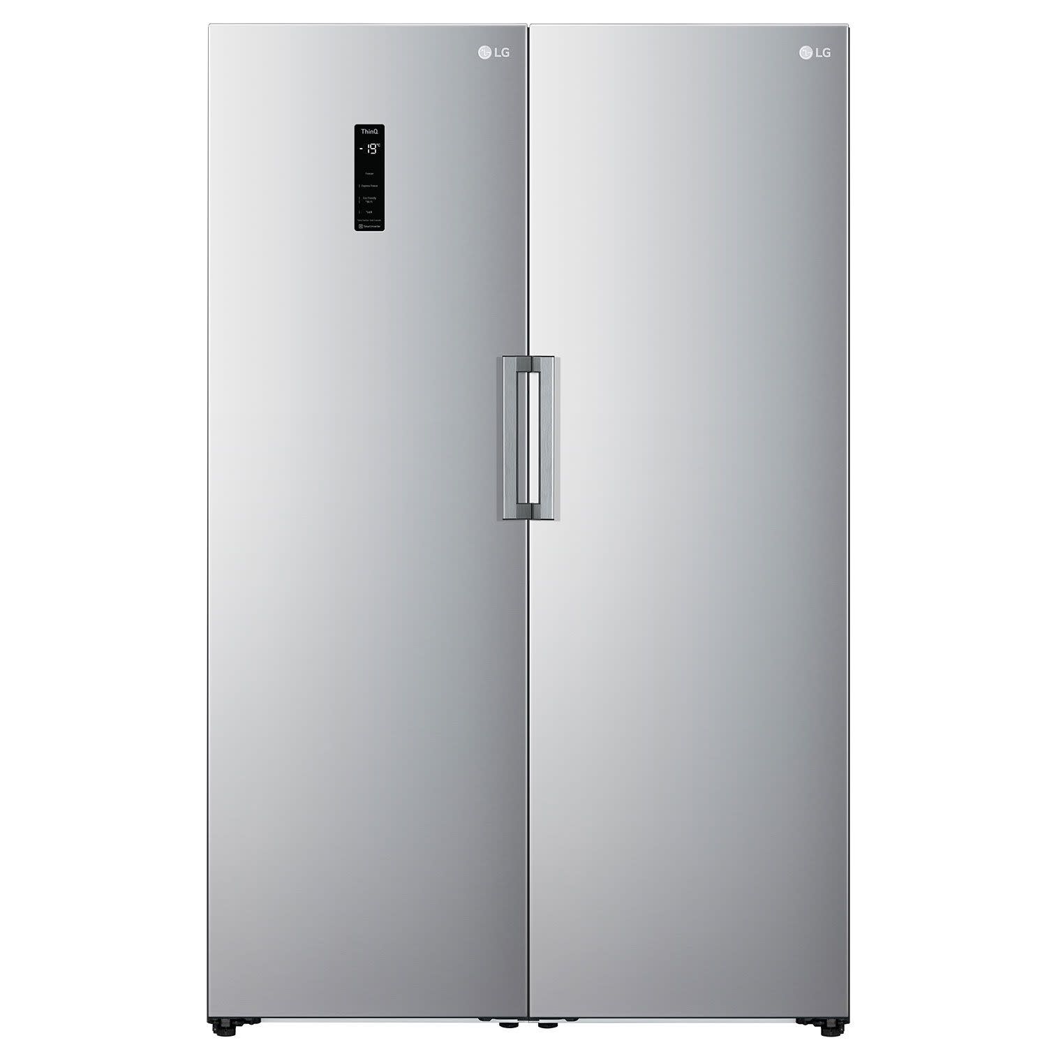 Εικόνα 1 του LG GFE41PZGSZ+GLT51PZGSZ Ντουλάπα Ασημί