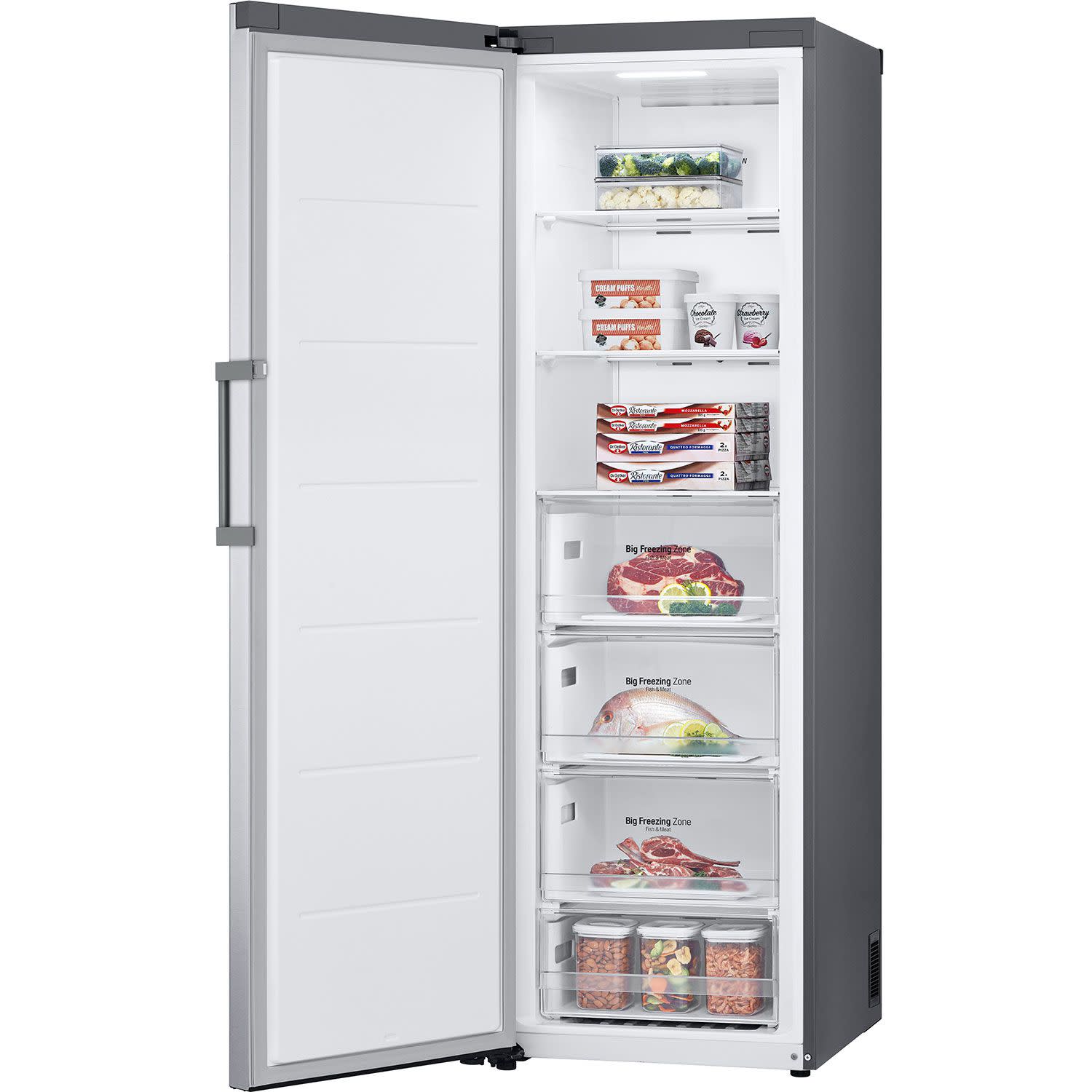 Εικόνα 6 του LG GFE41PZGSZ+GLT51PZGSZ Ντουλάπα Ασημί