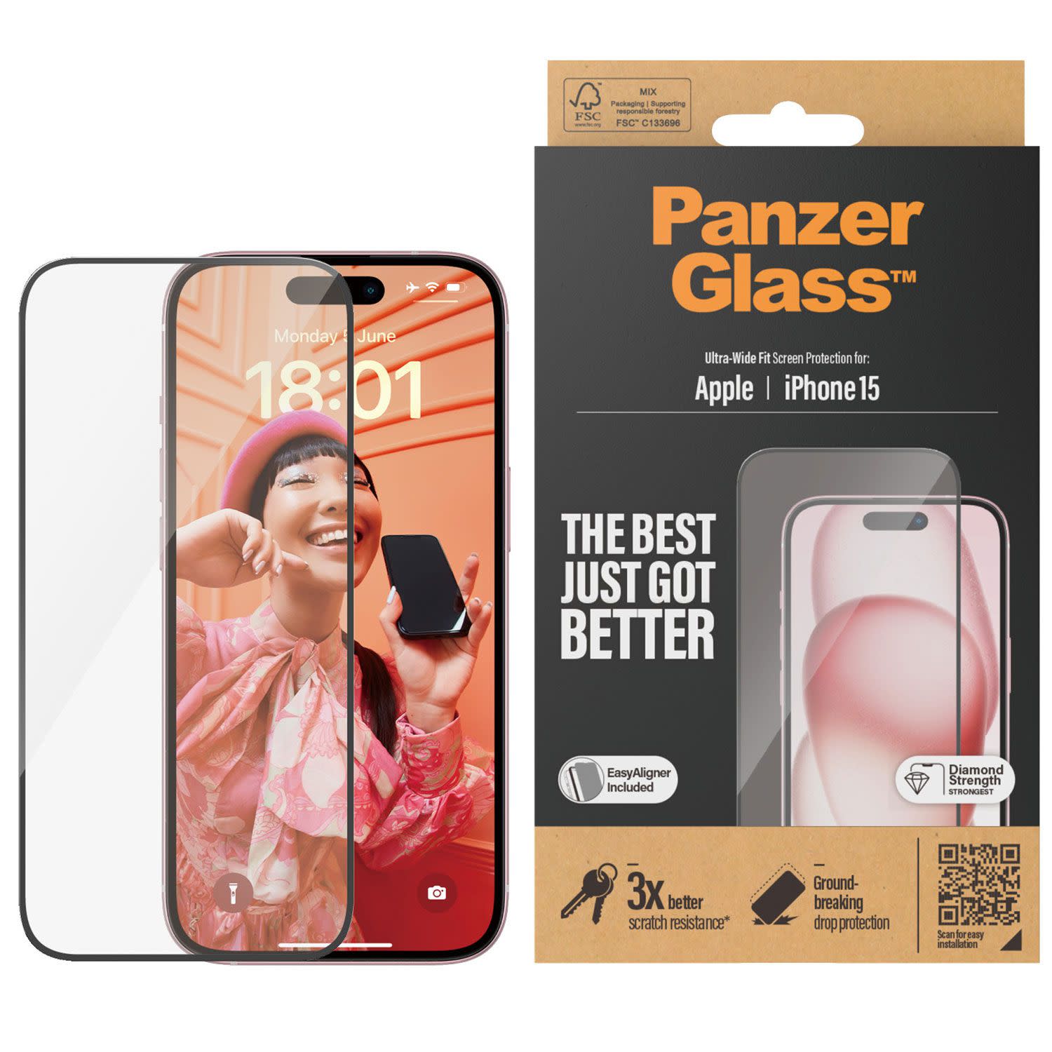 Εικόνα 2 του PanzerGlass iPhone 15