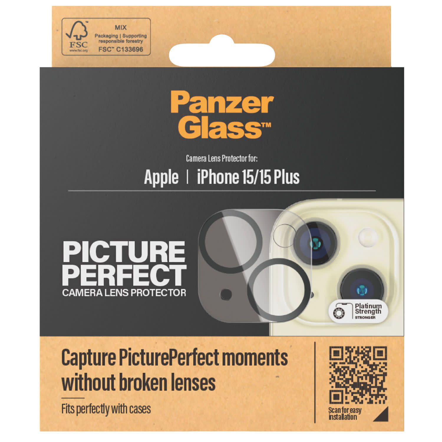 Κάνε κλικ για να δεις την εικόνα 4 του PanzerGlass Lens iPhone 15/15 Plus