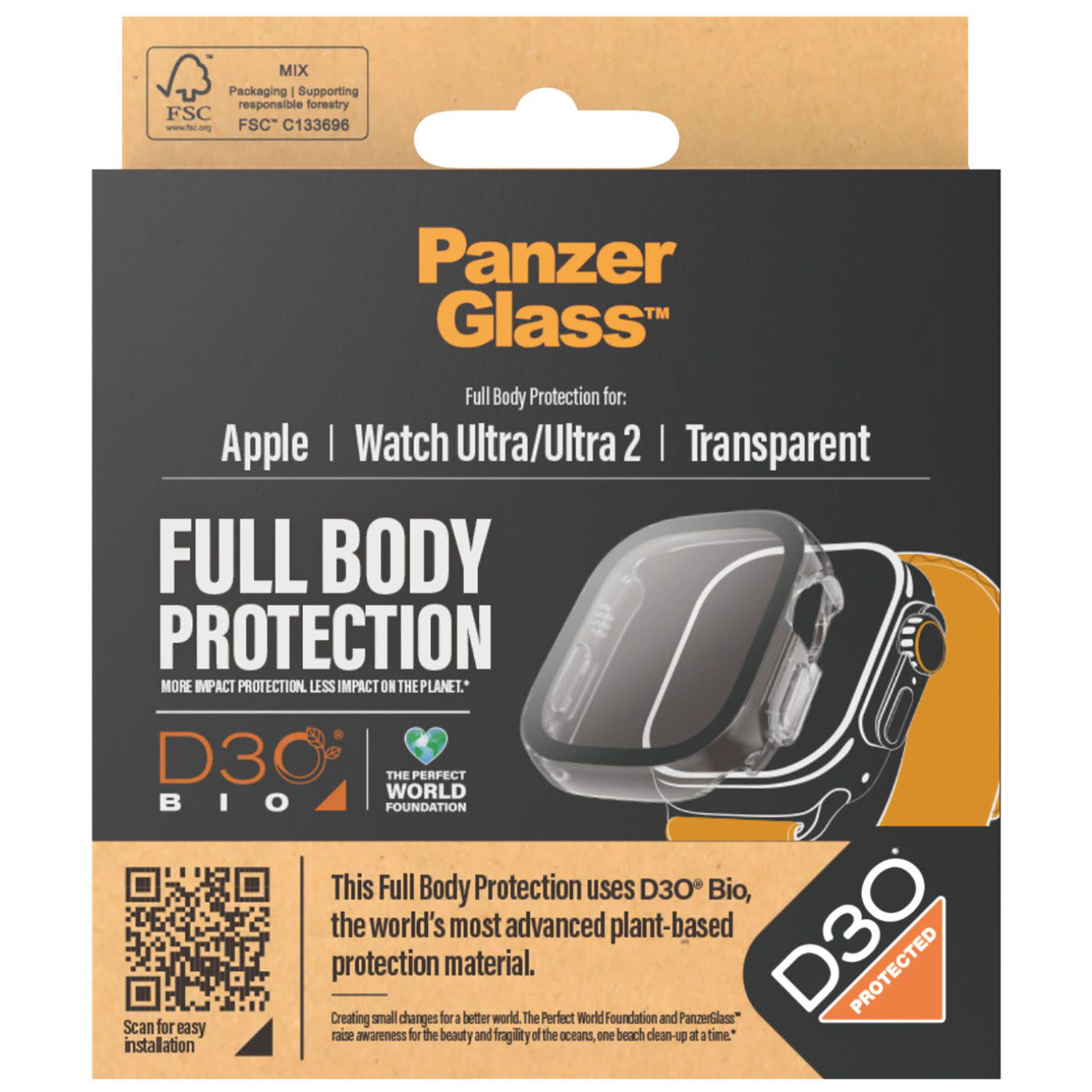 Κάνε κλικ για να δεις την εικόνα 4 του PanzerGlass Full Body Ultra 2 49mm Trans