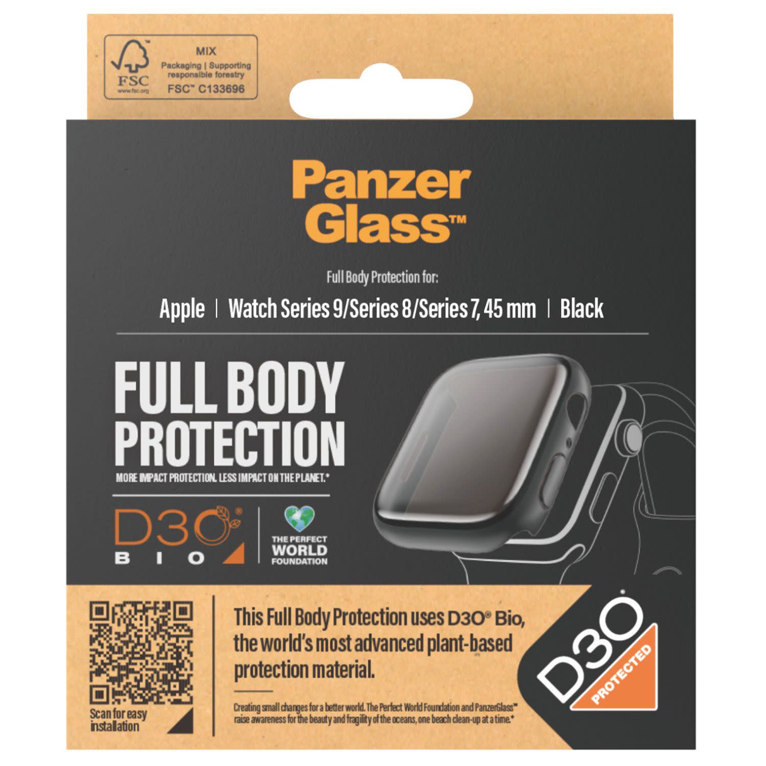 Εικόνα 4 του PanzerGlass Full Body Series 9 45mm Blac