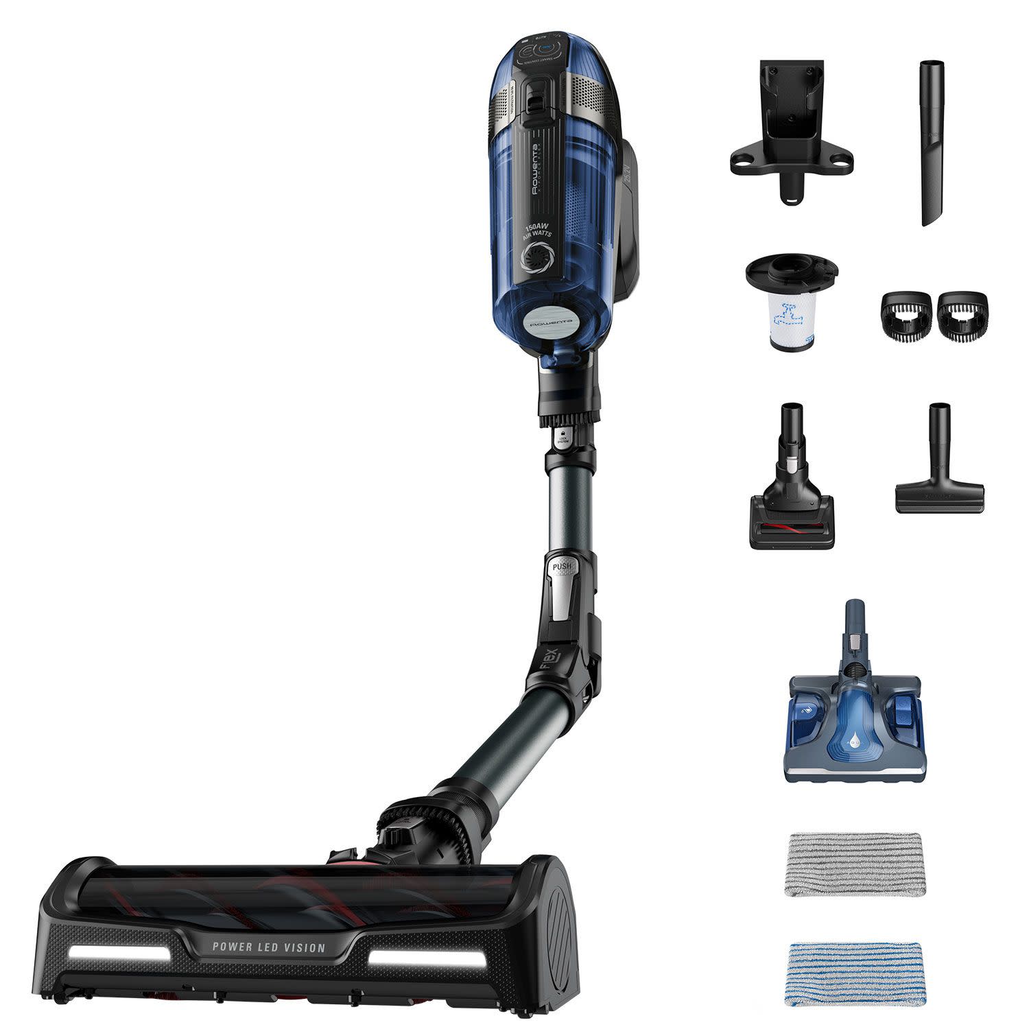 Rowenta Σκούπα Stick Επαναφ/μενη RH98C8 X-Force Flex 12.60 Aqua