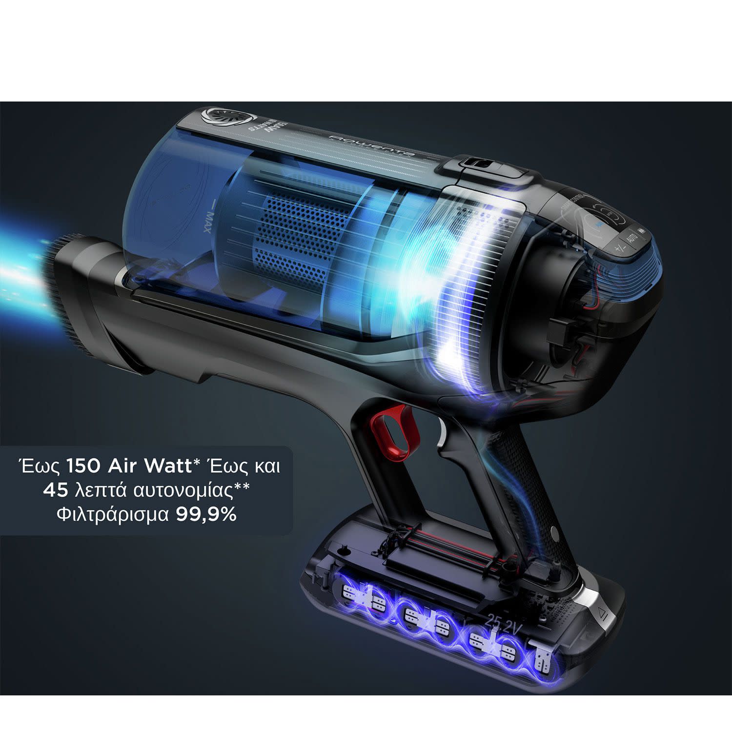 Εικόνα 3 του Rowenta Σκούπα Stick Επαναφ/μενη RH98C8 X-Force Flex 12.60 Aqua