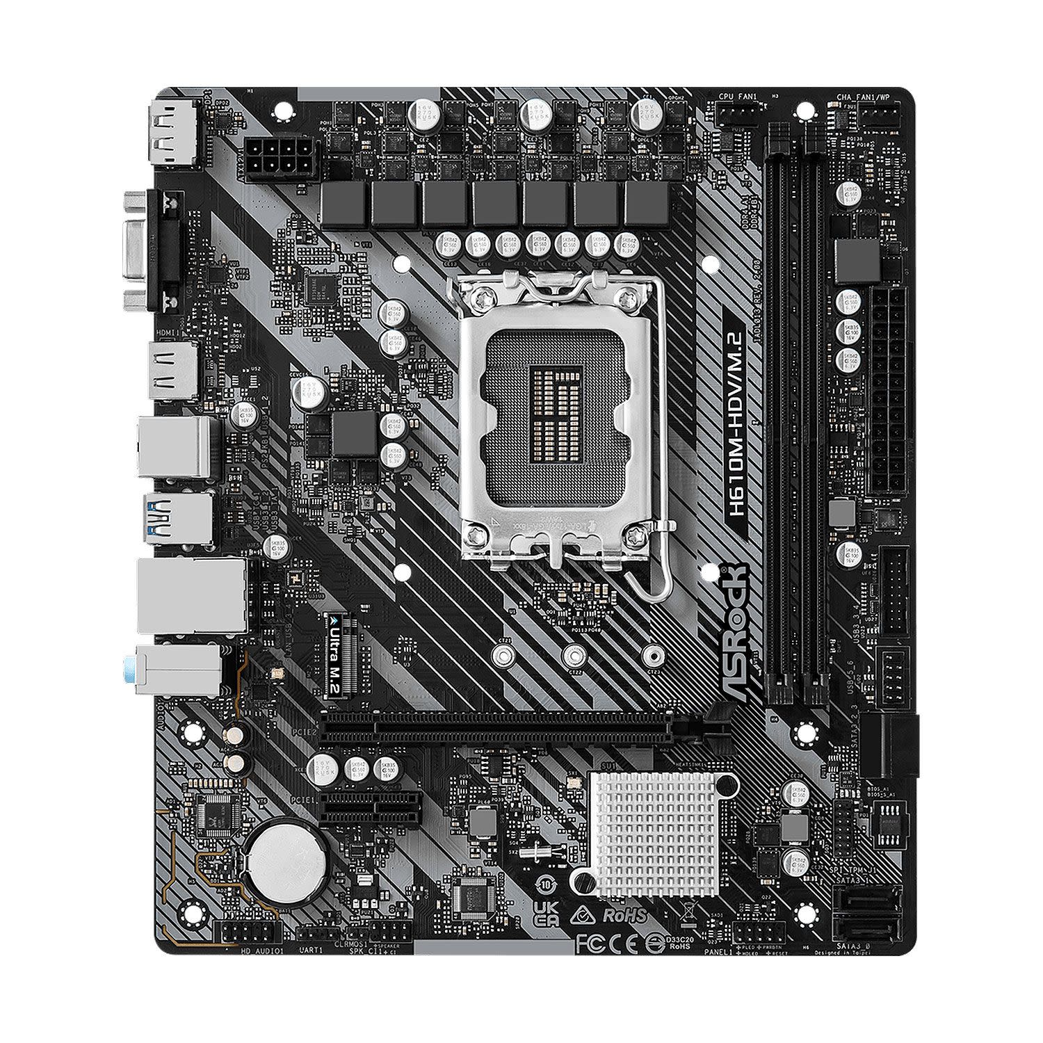 Εικόνα 2 του Asrock Motherboard H610 M-HDV/M.2 R2.0 (H610/1700/DDR4)