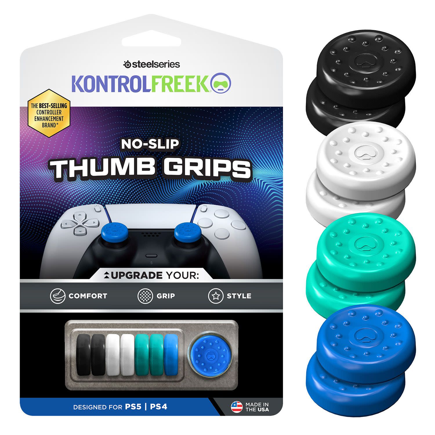 Εικόνα 1 του KontrolFreek No-Slip Thumbsgrip 8-pack PS4/PS5