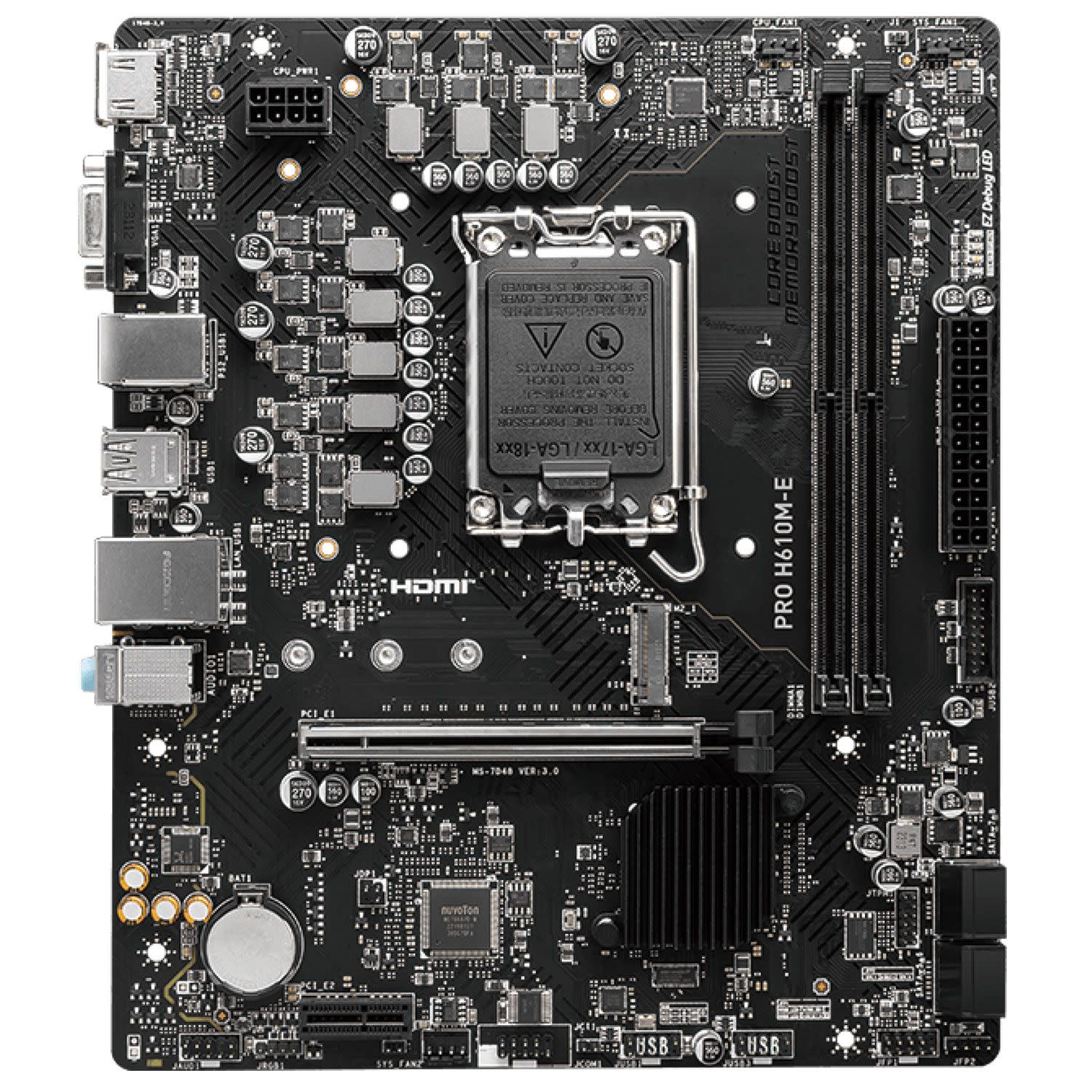 Εικόνα 2 του MSI Motherboard H610M M-E PRO (H610/1700/DDR5)