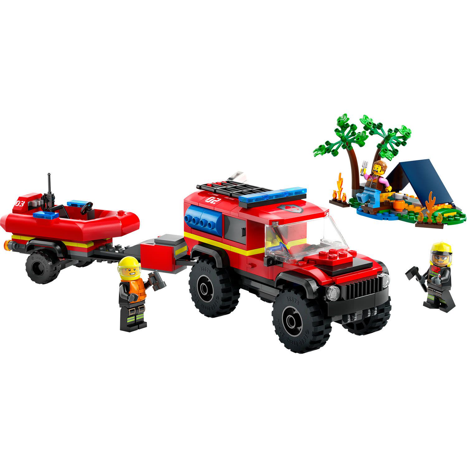 Εικόνα 3 του LEGO 4X4 Fire Truck With Rescue Boat 60412