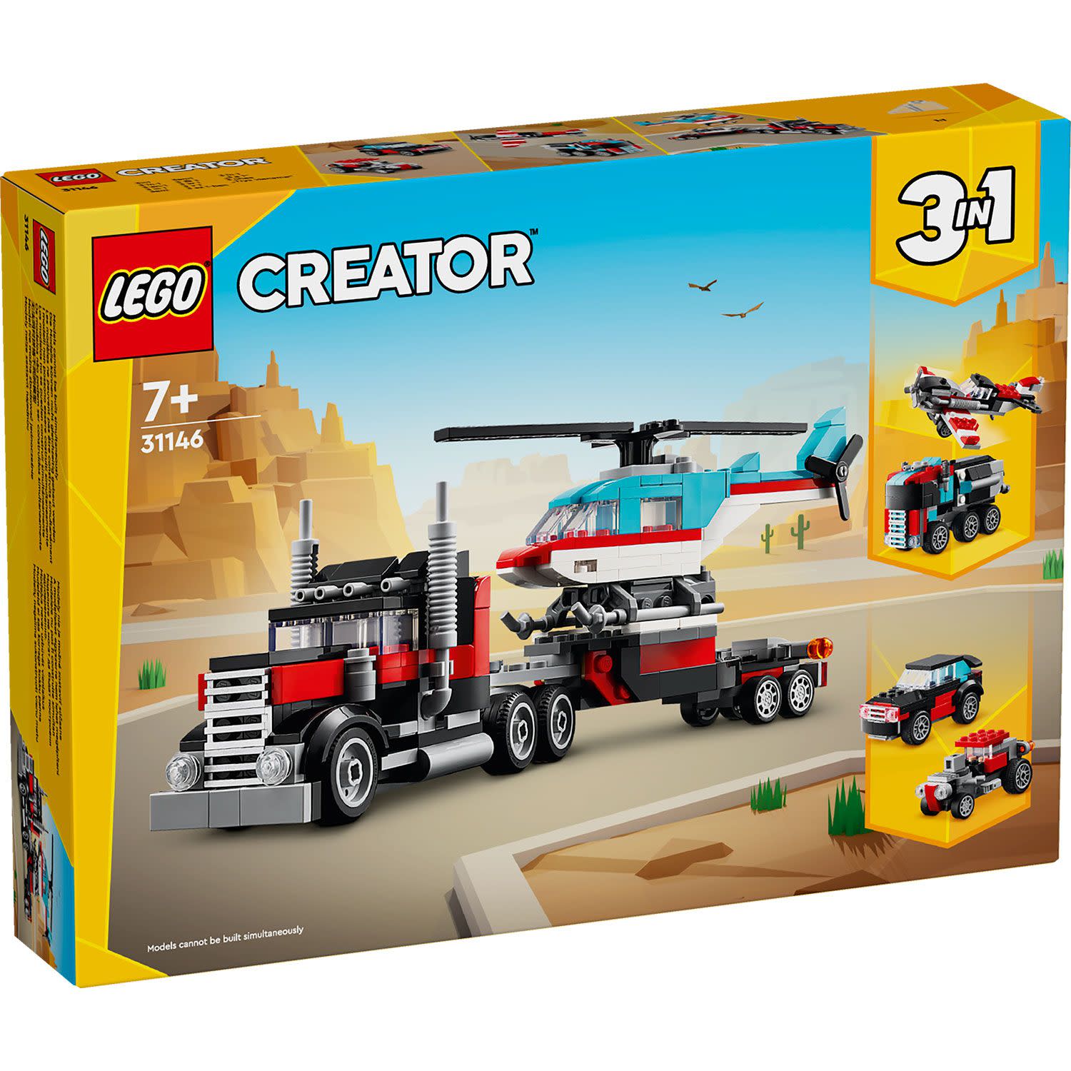Εικόνα 1 του LEGO Flatbed Truck With Helicopter 31146