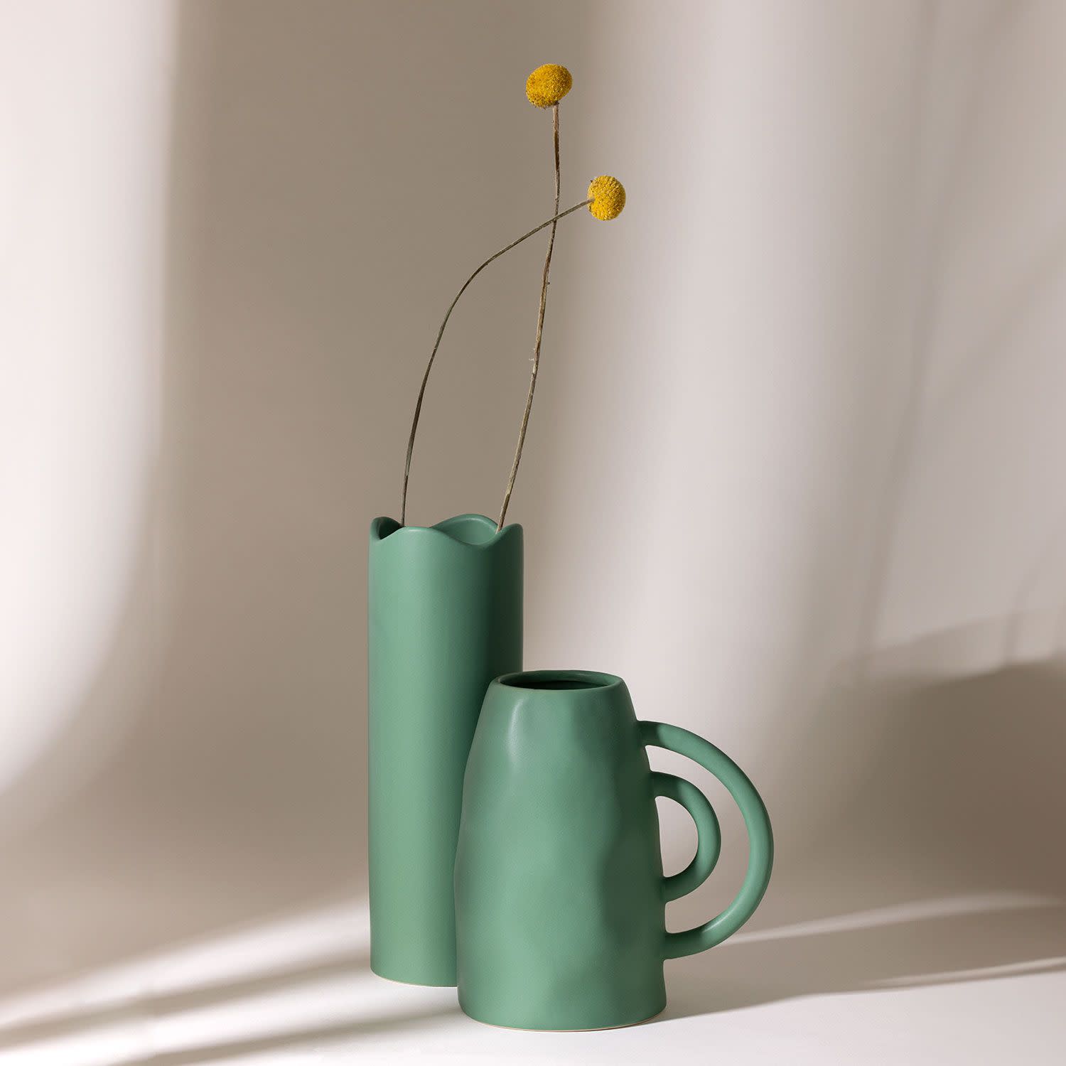 Εικόνα 3 του Sentio Πήλινο Πράσινο Βάζο New Life