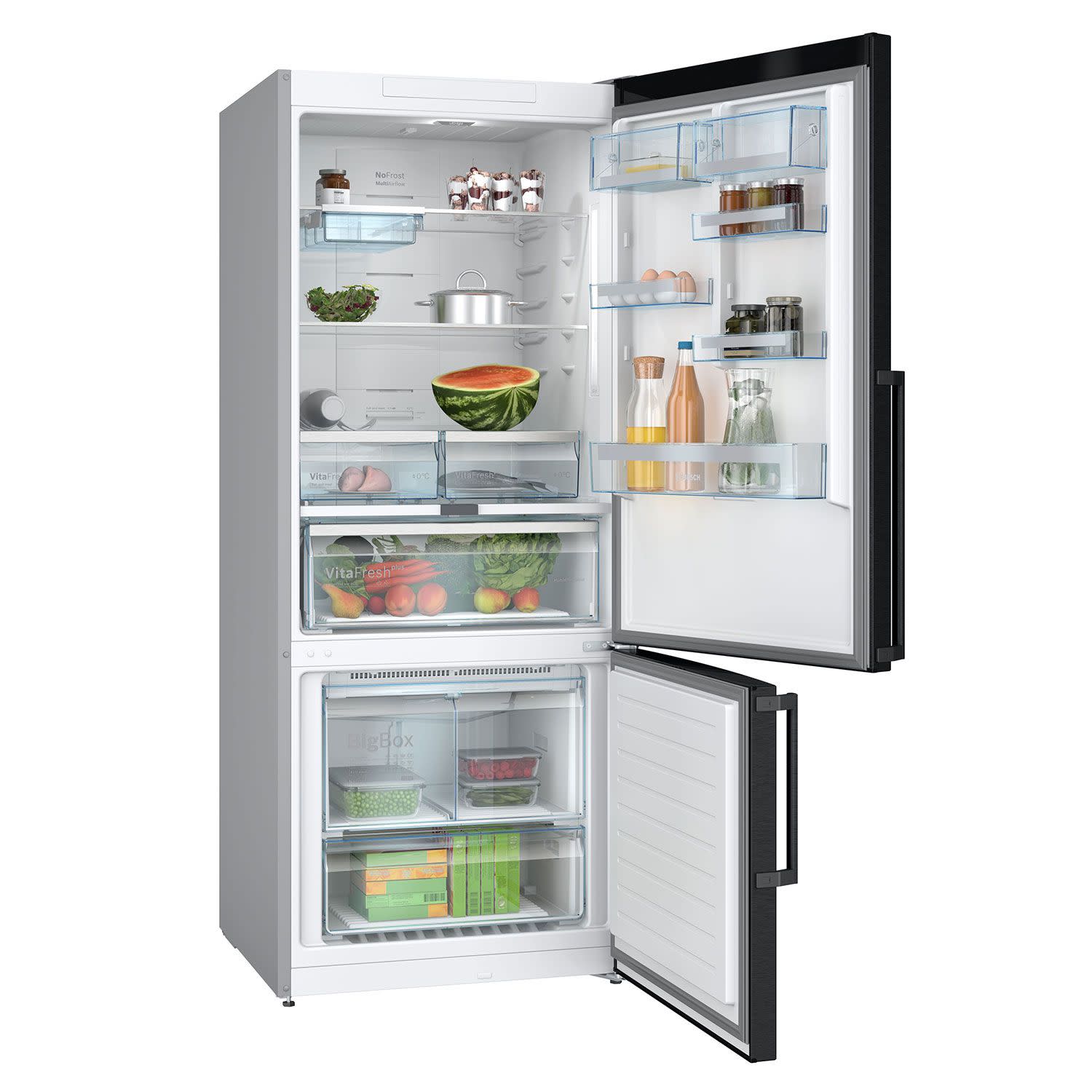 Κάνε κλικ για να δεις την εικόνα 3 του Bosch KGN76AXDR Ψυγειοκαταψύκτης Brushed black steel antifinger