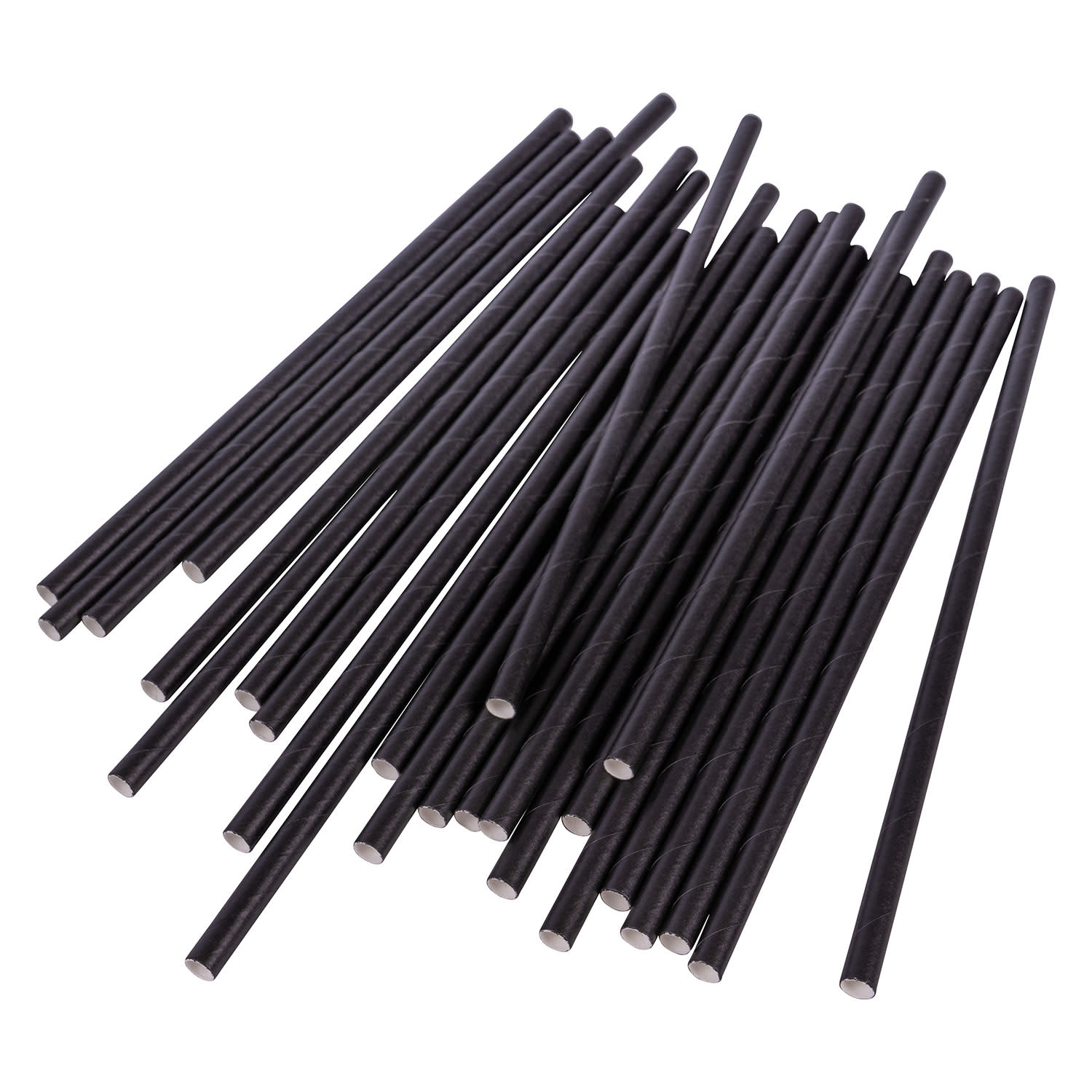 Εικόνα 2 του Folia Χάρτινα Καλαμάκια Χειροτεχνίας Μαύρα 25τεμ.