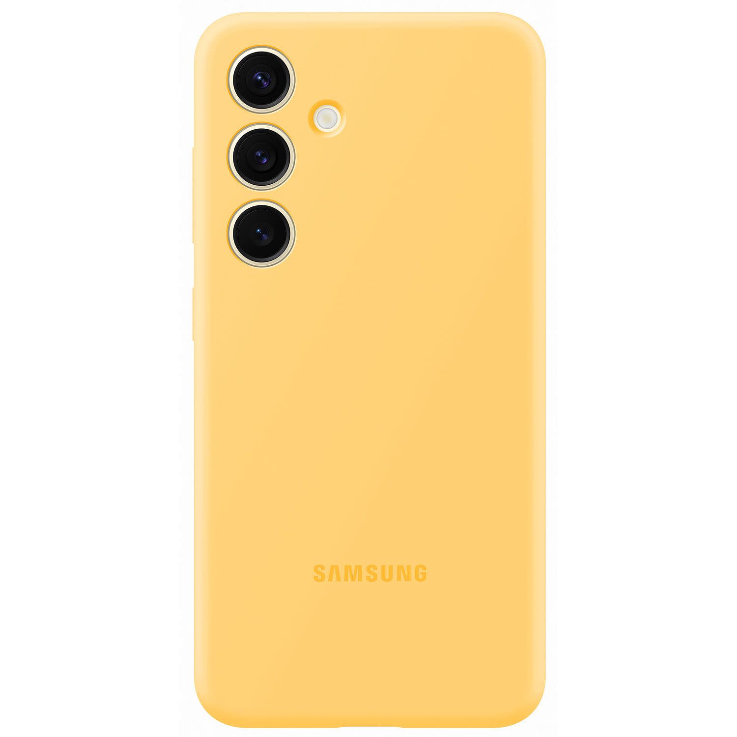 Κάνε κλικ για να δεις την εικόνα 1 του Samsung Θήκη Back Cover για Samsung Galaxy S24 Σιλικόνης, Κίτρινη