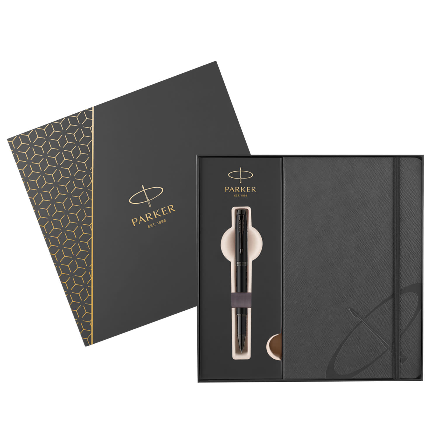 Εικόνα 1 του Parker Στυλό Υγρής Μελάνης IM Metallic Black & Σημειωματάριο