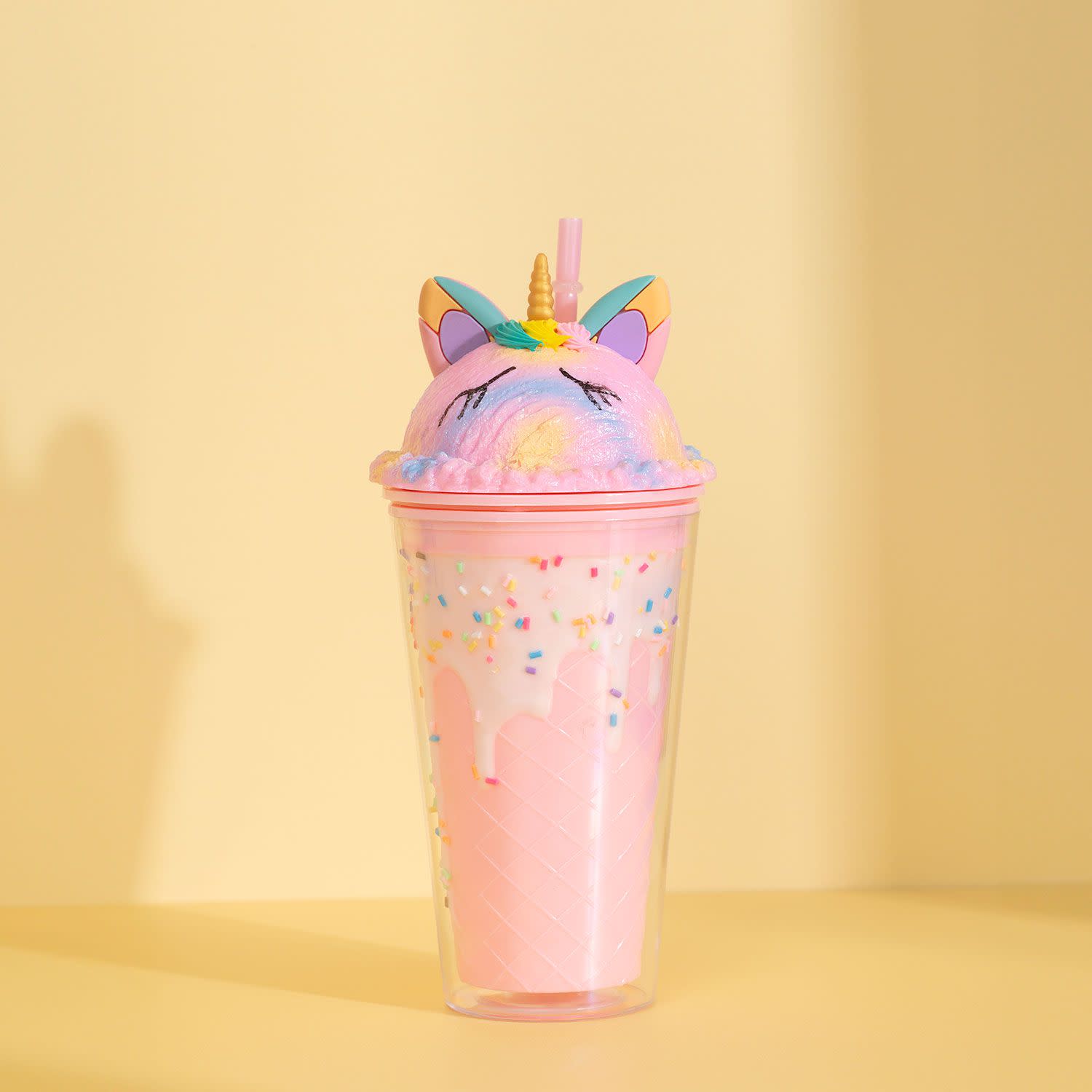 Εικόνα 1 του Sentio Πλαστικό Παγούρι Unicorn Ροζ