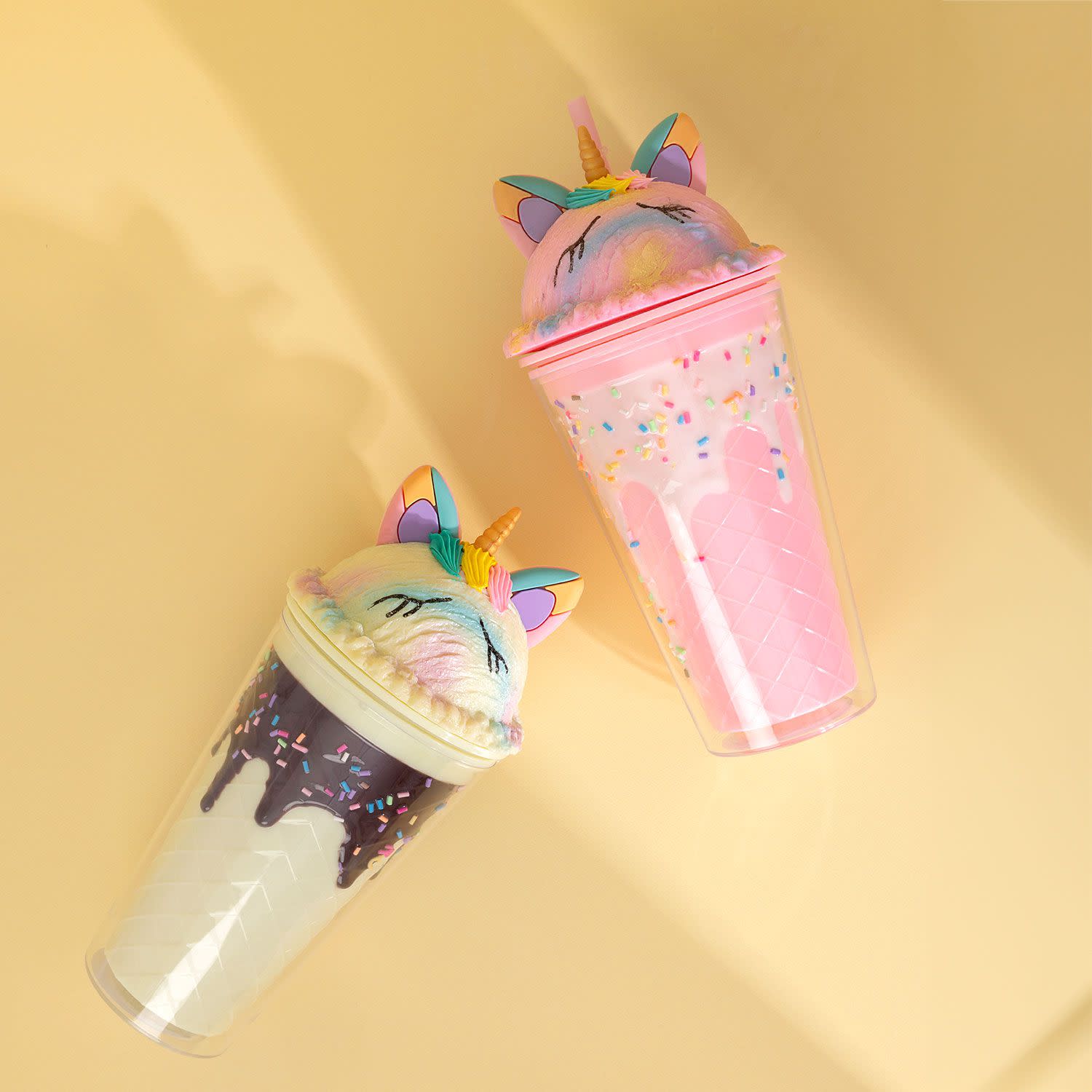 Εικόνα 3 του Sentio Πλαστικό Παγούρι Unicorn Κίτρινο