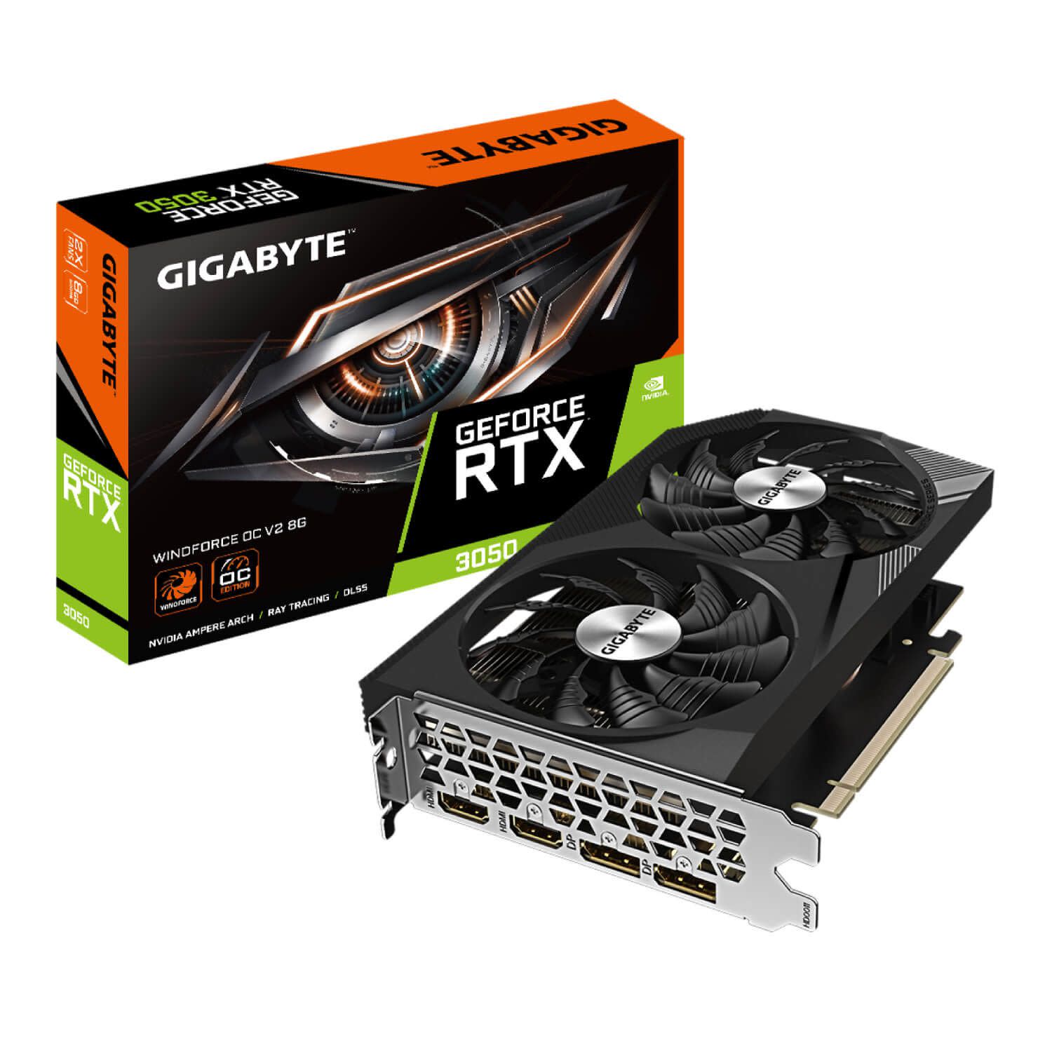 Εικόνα 1 του Gigabyte VGA GeForce RTX 3050 Windforce V2 8 GB