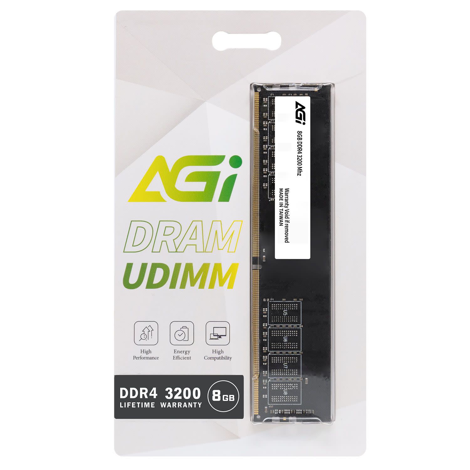 Εικόνα 1 του AGI Desktop RAM UDIMM 8GB 3200MHz DDR4