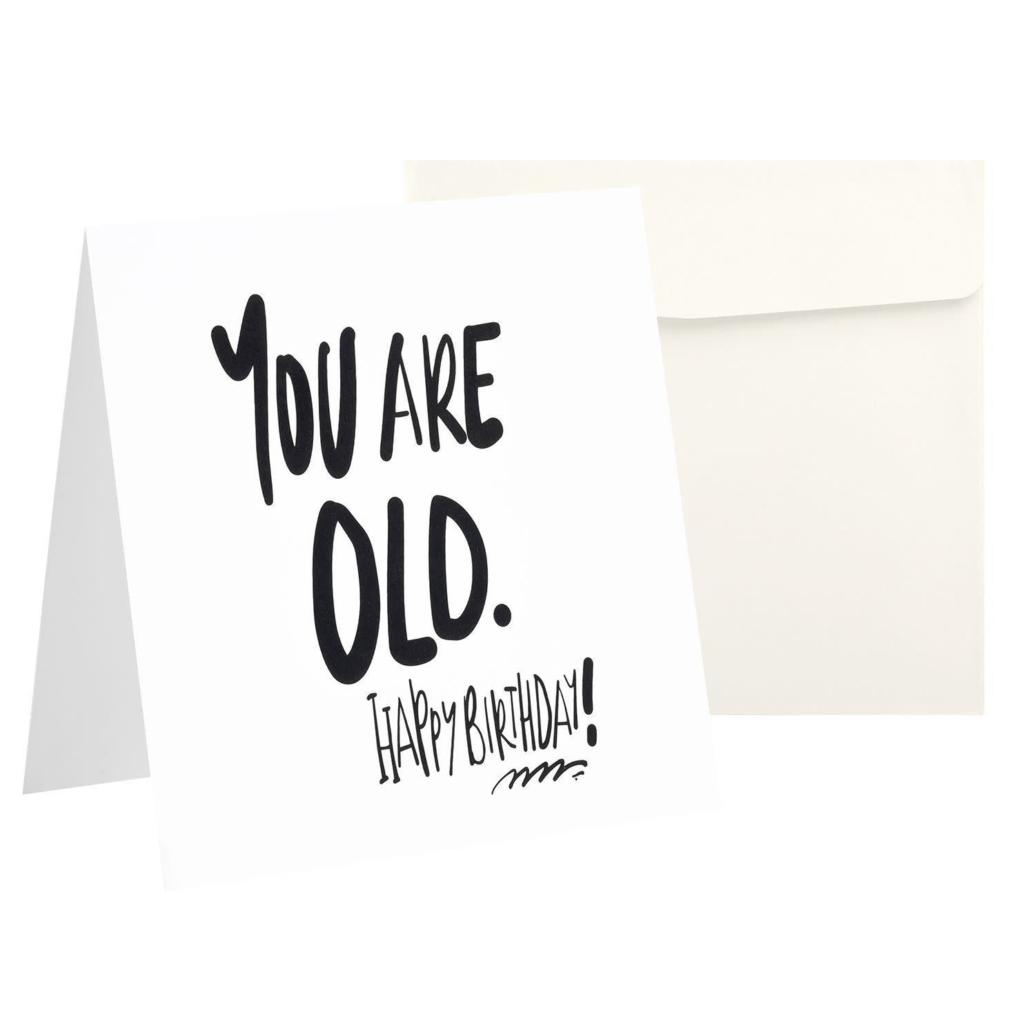 Sentio Ευχετήρια Κάρτα Bday Ασπρόμαυρη