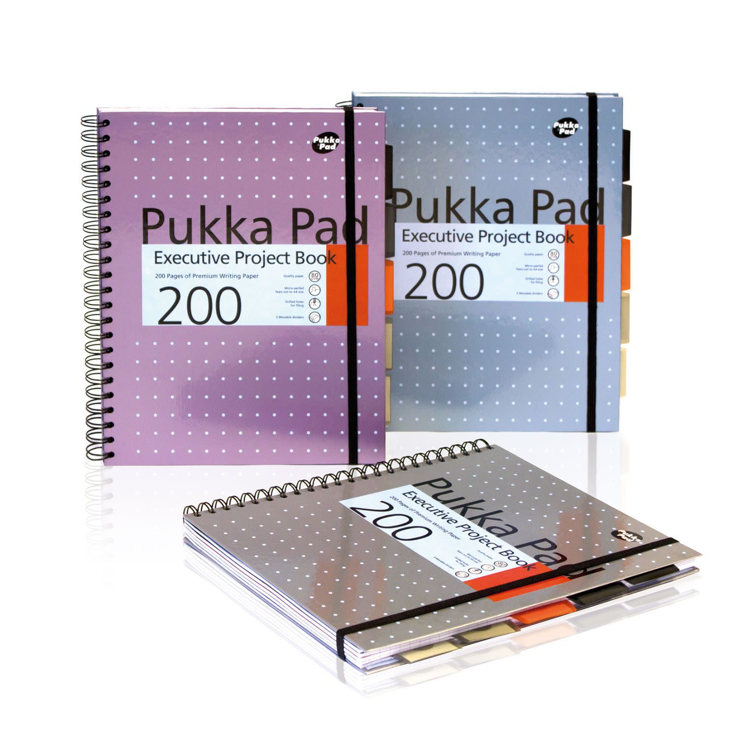 Pukka Τετράδιο Σπιράλ Executive Α4 5 Θεμάτων 200 Φύλλα