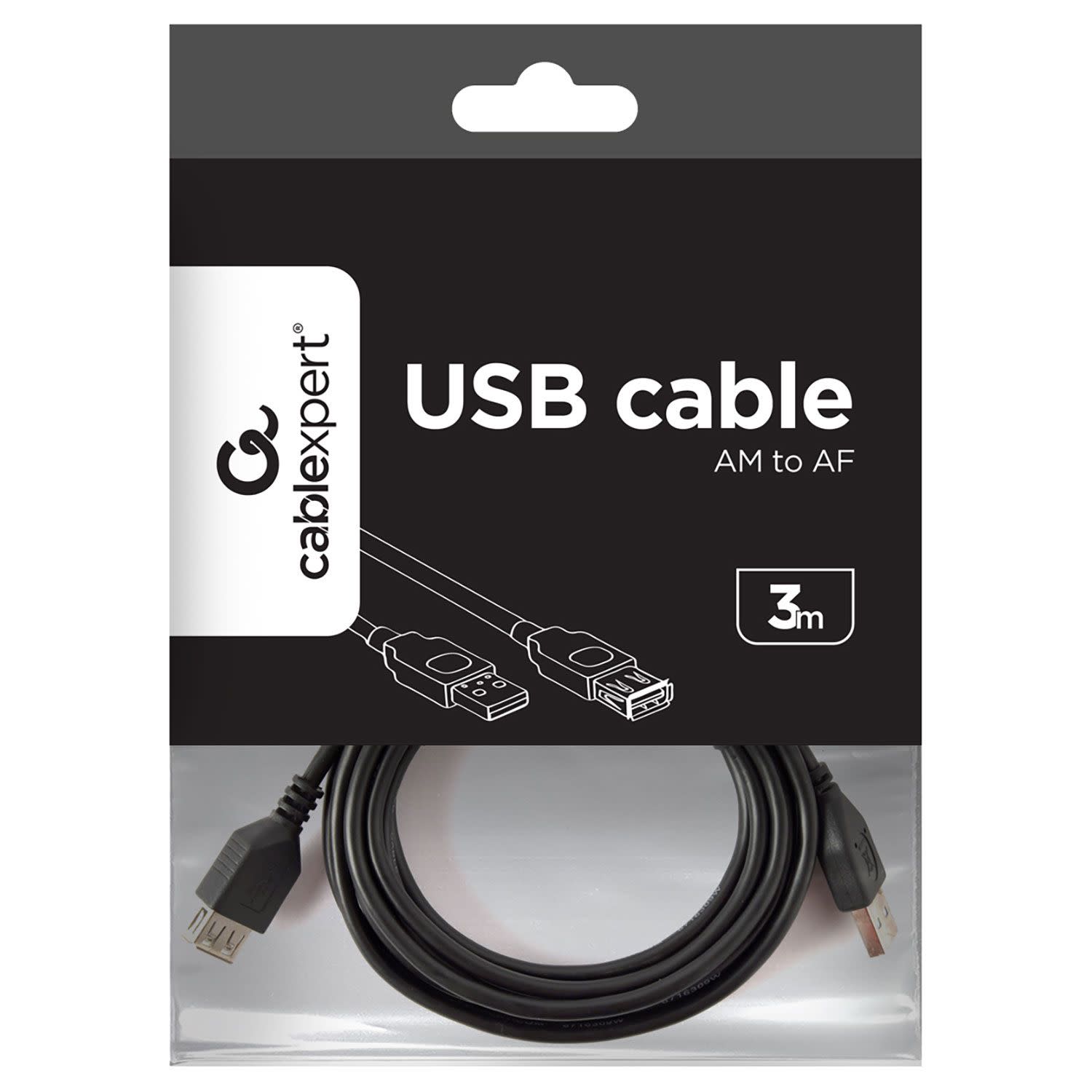 Εικόνα 2 του Cablexpert Καλώδιο USB 2.0 Προέκταση Type A M/F (3m)