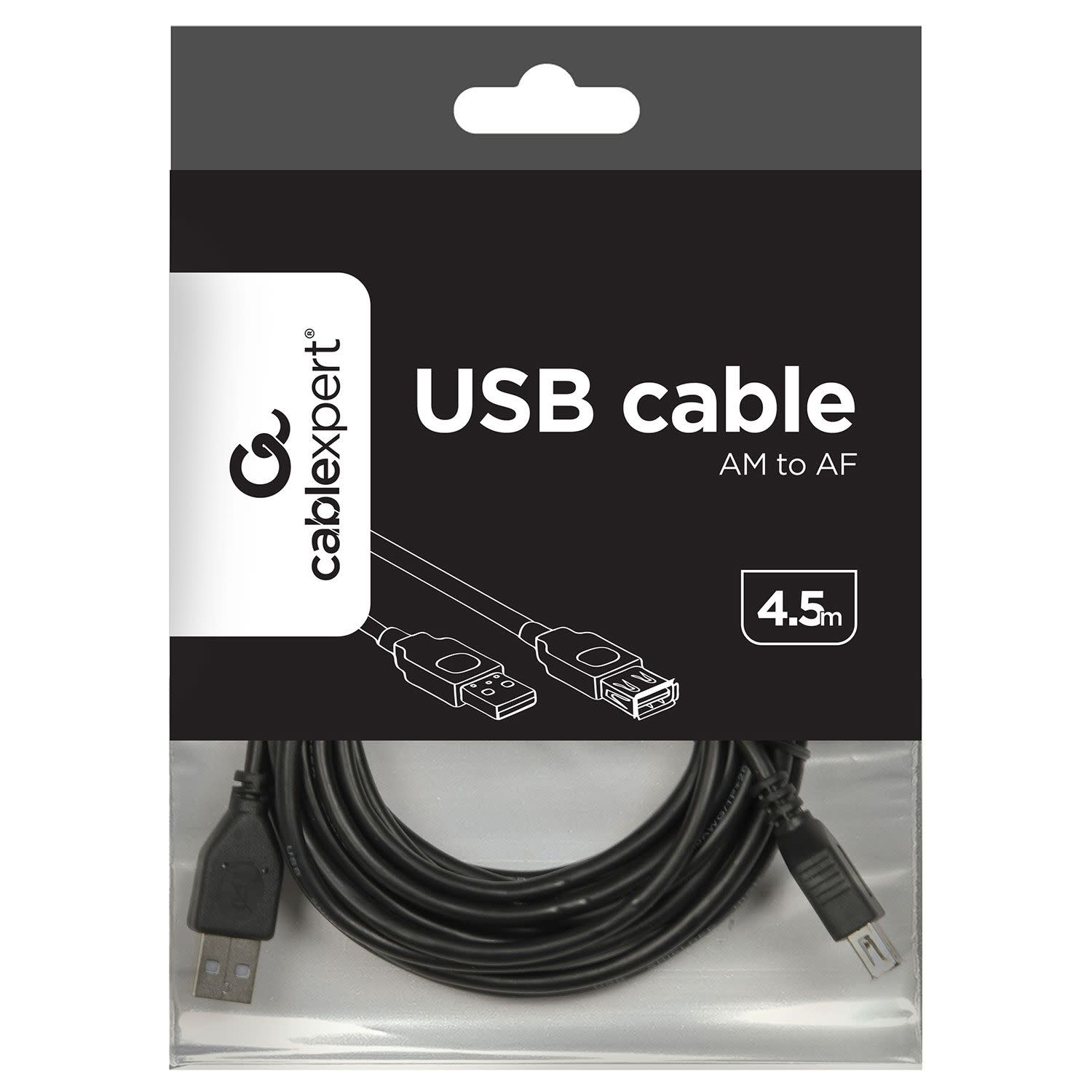 Εικόνα 2 του Cablexpert Καλώδιο USB 2.0 Προέκταση Type A M/F (4,5m)