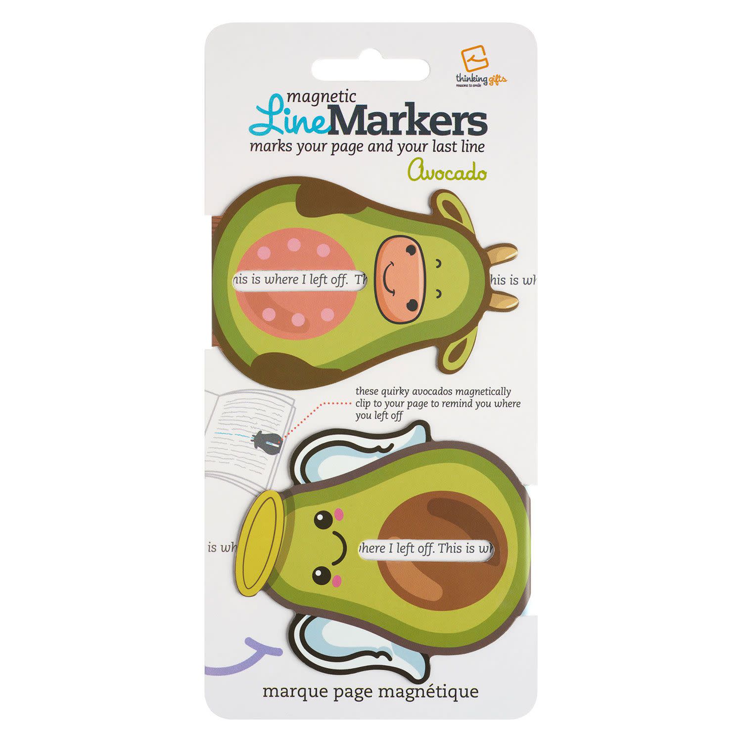 Εικόνα 1 του Thinking Gifts Σελιδοδείκτες Μαγνητικοί Avocado 2τεμ.
